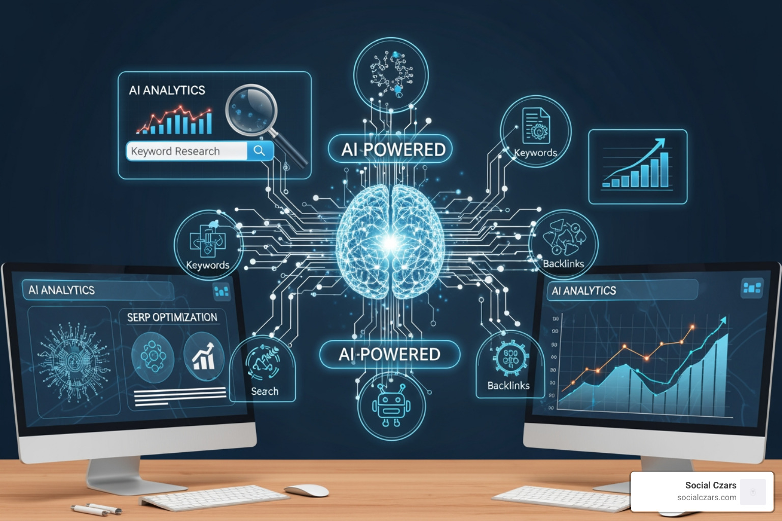 Google AI Overviews interface showing synthesized answers and citations - AI powered SEO strategies