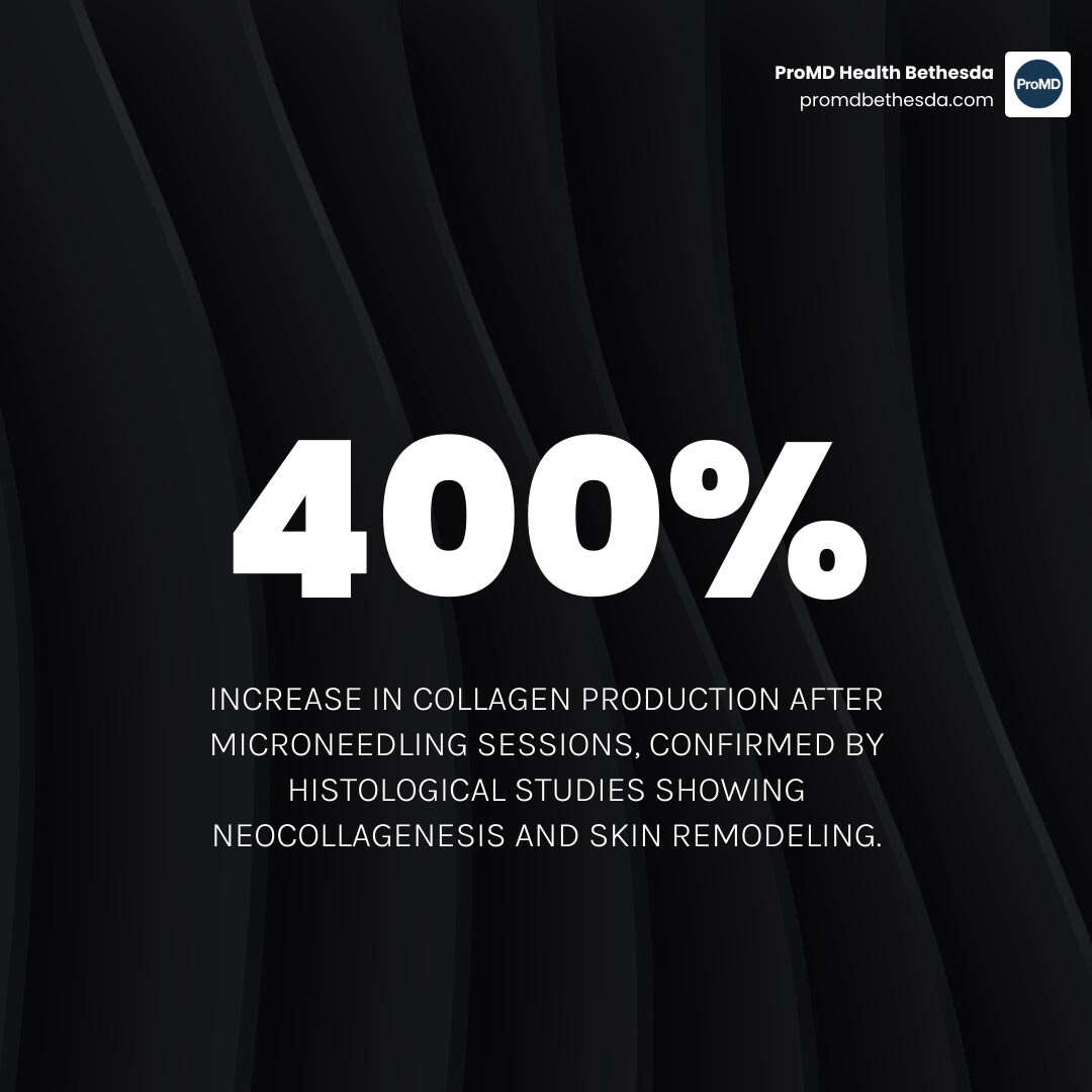 Infographic showing 400 percent collagen increase post microneedling sessions - what are the benefits of microneedling Infographic showing 400 percent collagen increase post microneedling sessions - what are the benefits of microneedling