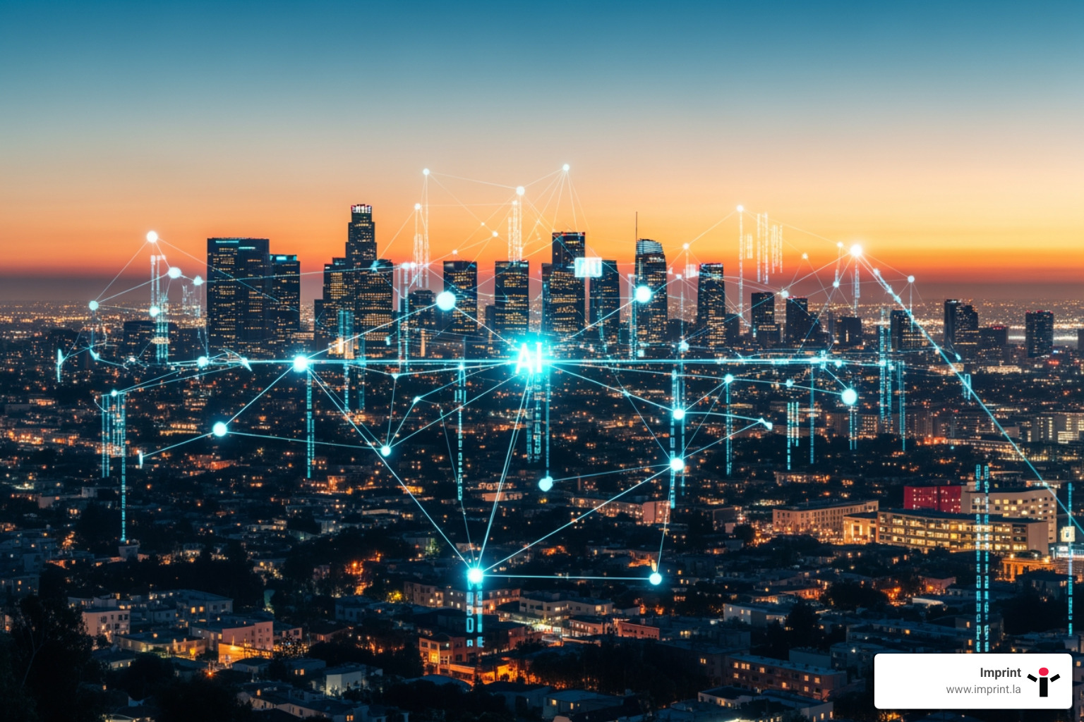 Los Angeles geo SEO skyline with AI digital network overlay - los angeles geo seo Los Angeles geo SEO skyline with AI digital network overlay - los angeles geo seo