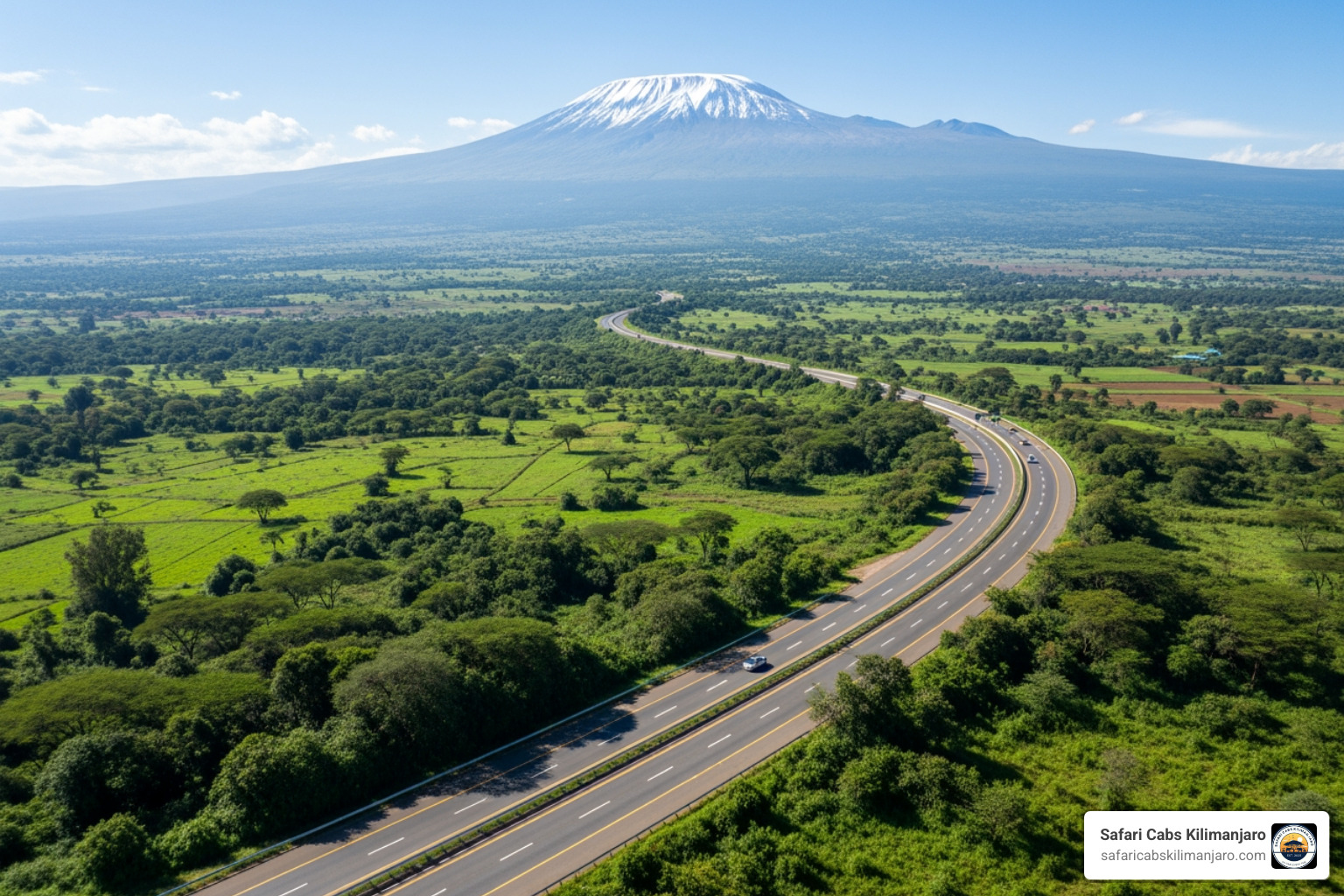 distance from JRO to Arusha