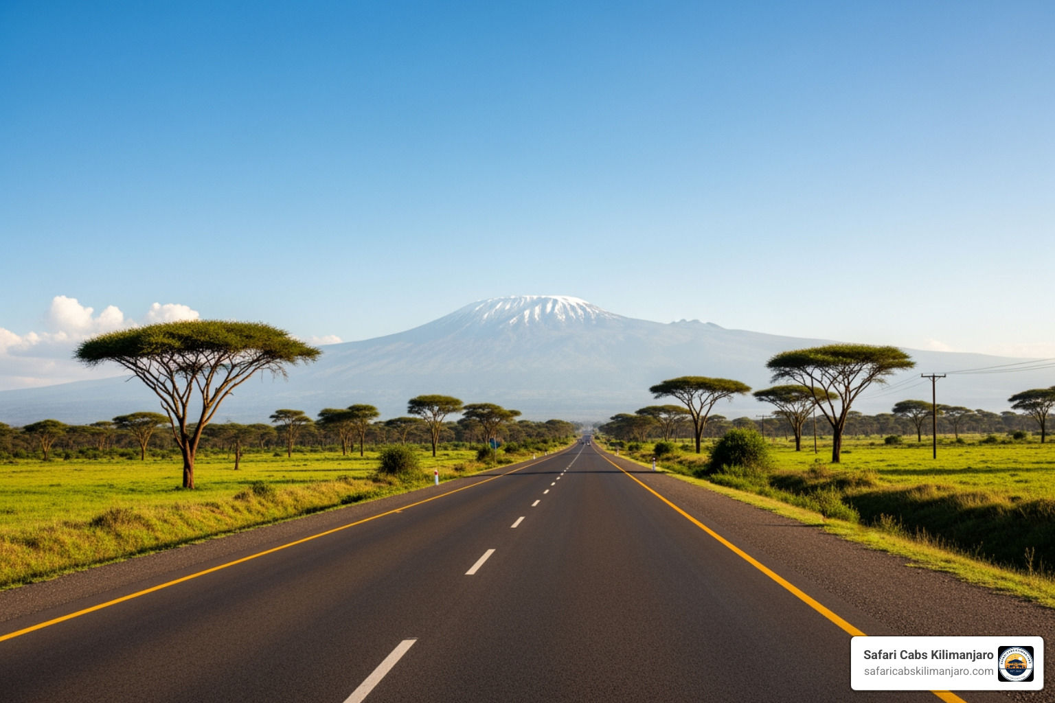 The A23 Highway leading from Kilimanjaro Airport toward Arusha city - jro airport to arusha