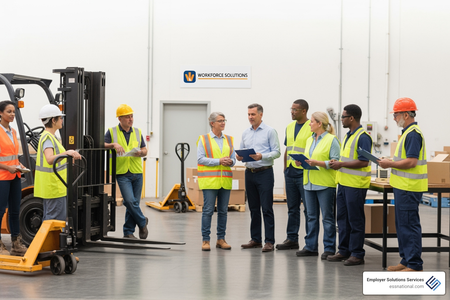 forklift operator in a busy distribution center moving pallets - light industrial staffing agencies forklift operator in a busy distribution center moving pallets - light industrial staffing agencies