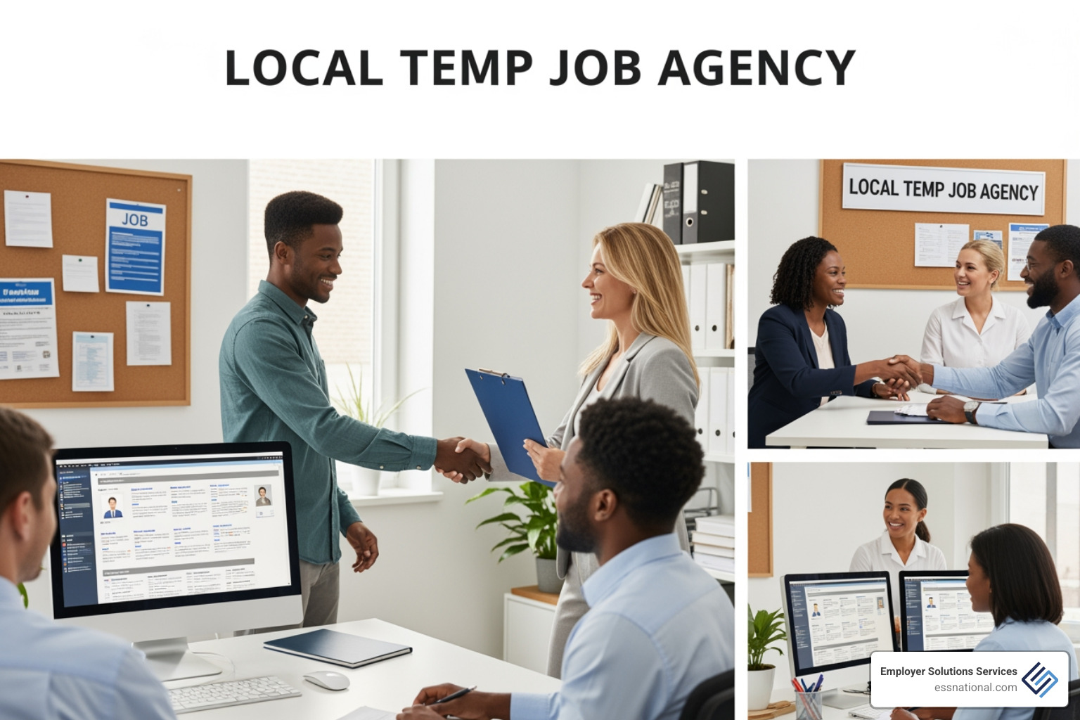 City skyline representing major US staffing hubs - local temp job agencies