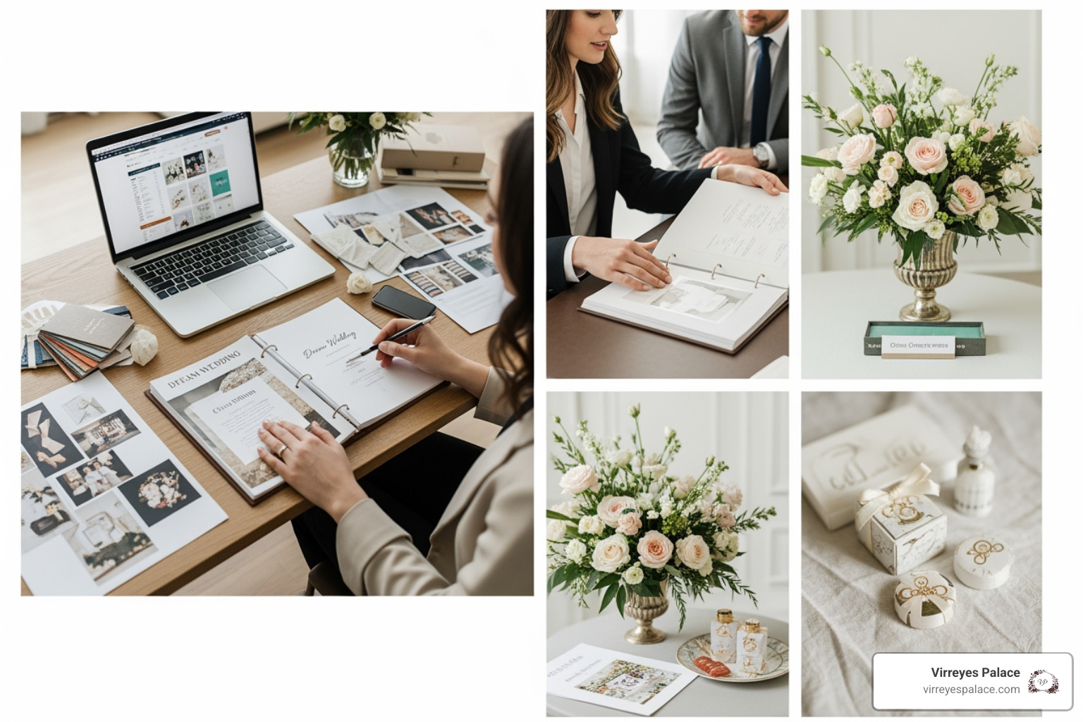 detailed wedding planning spreadsheet on a laptop screen - custom wedding planner