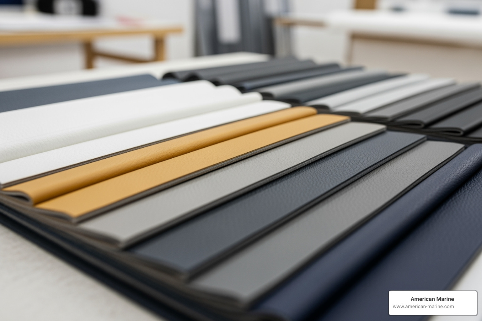 High-end marine vinyl swatches for headliner replacement - Marine headliner replacement