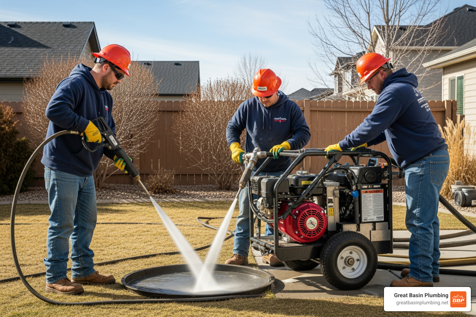 professional hydro-jetting machine in use Sandy UT - sandy emergency plumbing