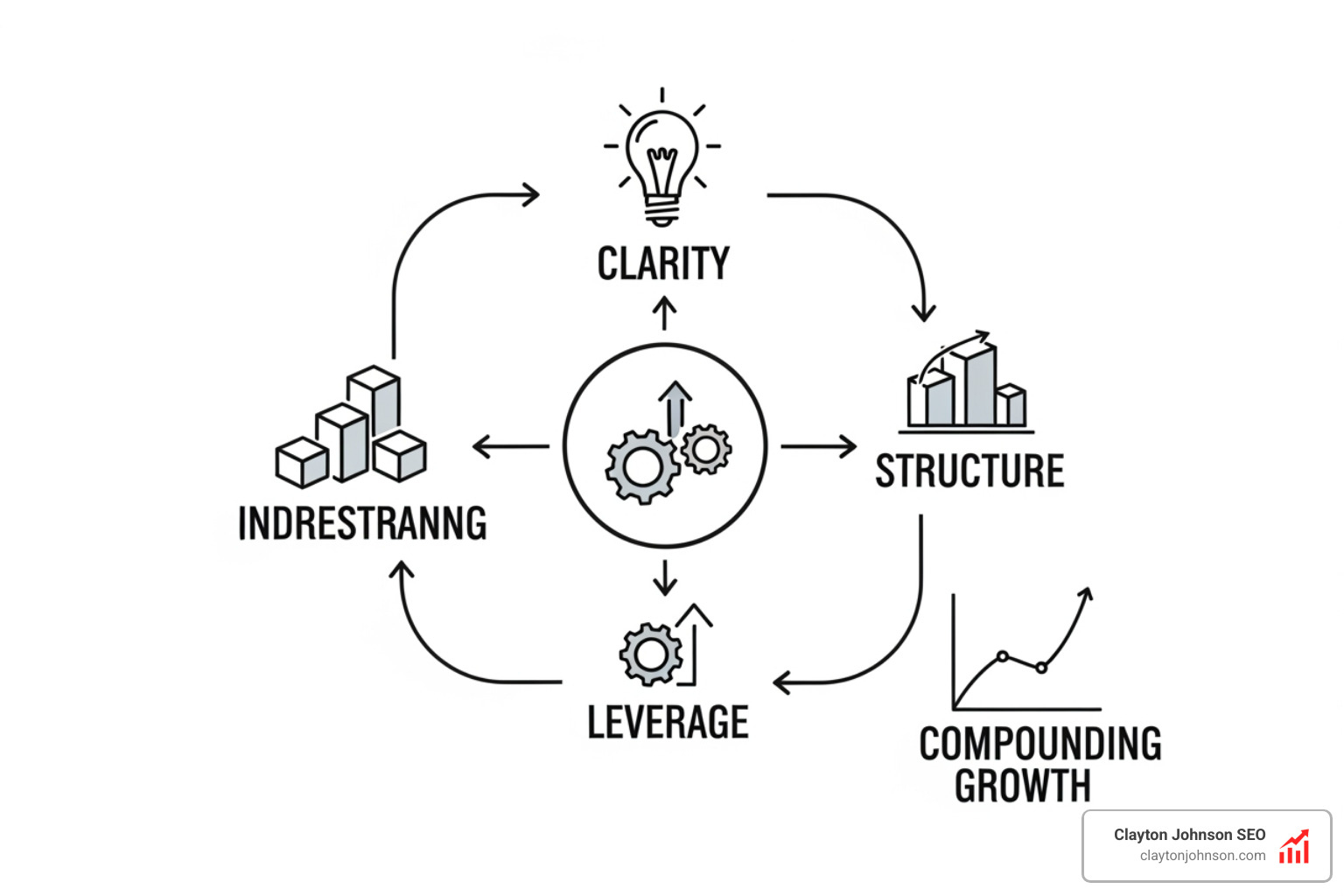 Growth frameworks: Clarity, Structure, Leverage, Compounding Growth - content authority audit guide