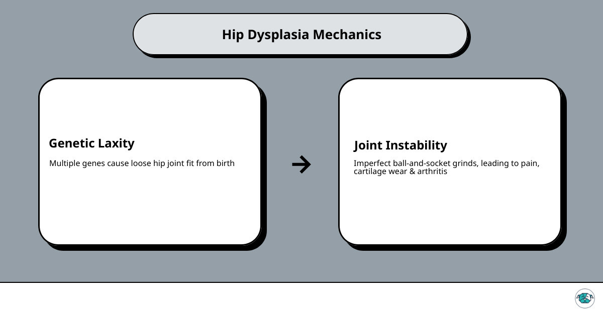 Infographic Showing Canine Hip Joint Anatomy And How Collagen Supports Connective Tissue Structure - Natural Collagen Hip