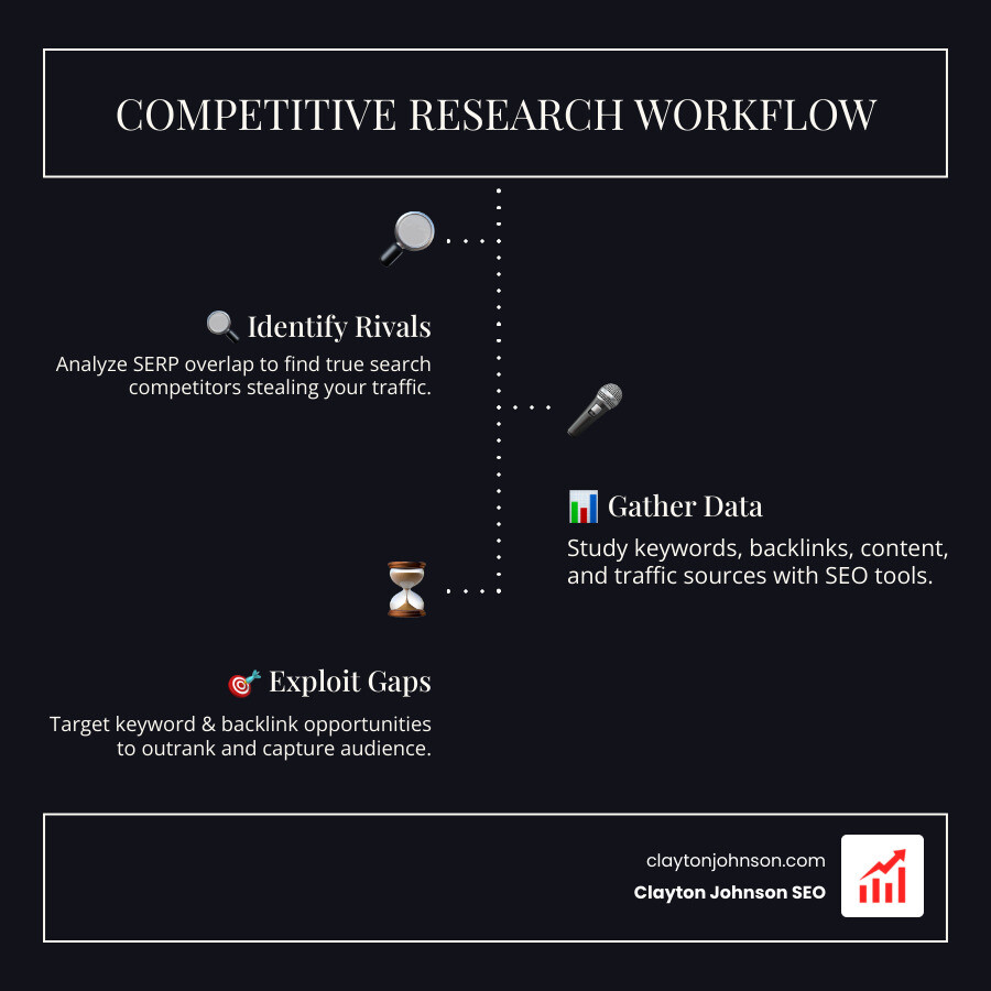 infographic showing the difference between business rivals and search rivals - competitive analysis SEO tools infographic infographic showing the difference between business rivals and search rivals - competitive analysis SEO tools infographic