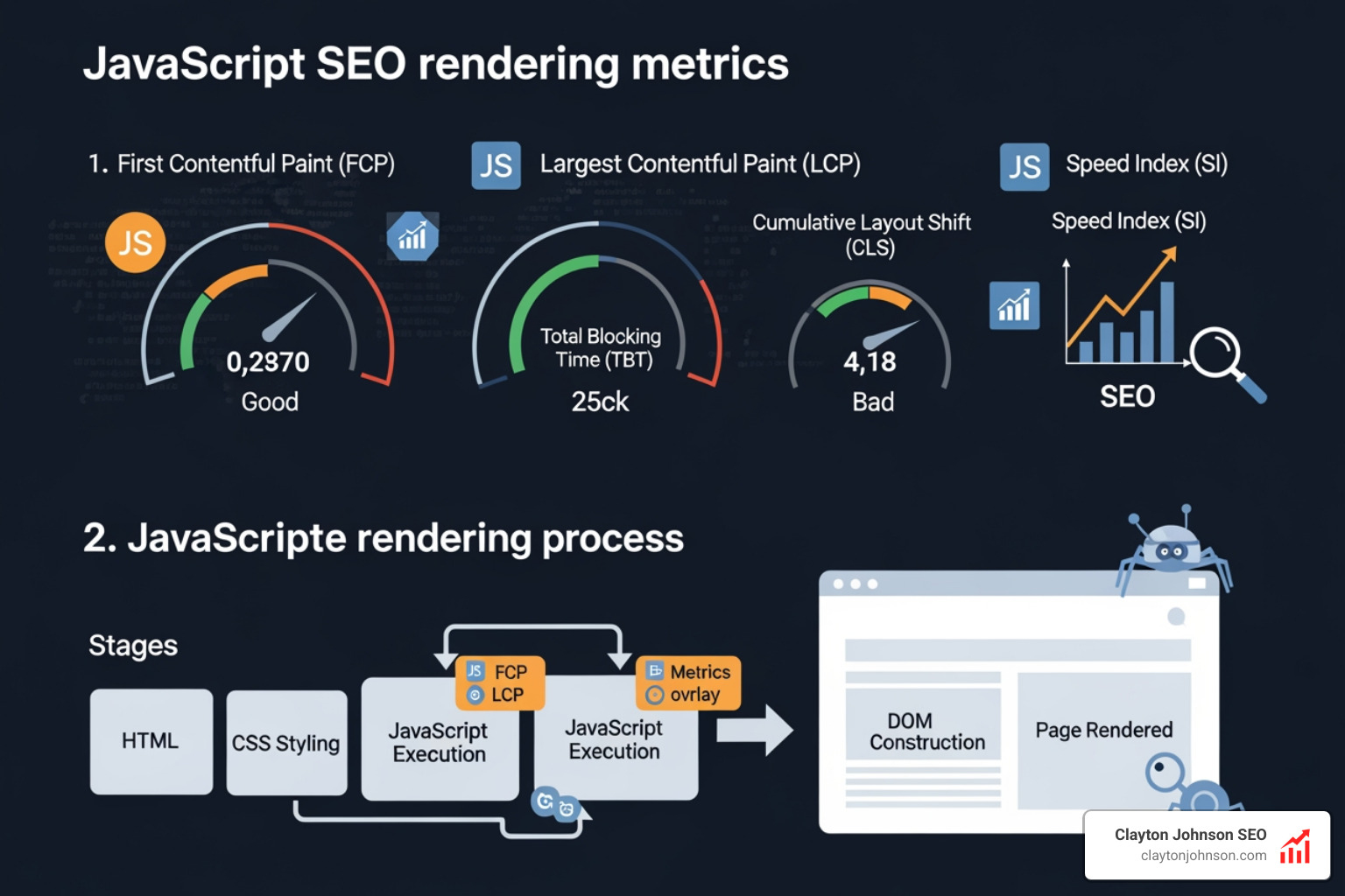 Google Search Console URL Inspection tool showing a rendered page snapshot - javascript seo rendering metrics