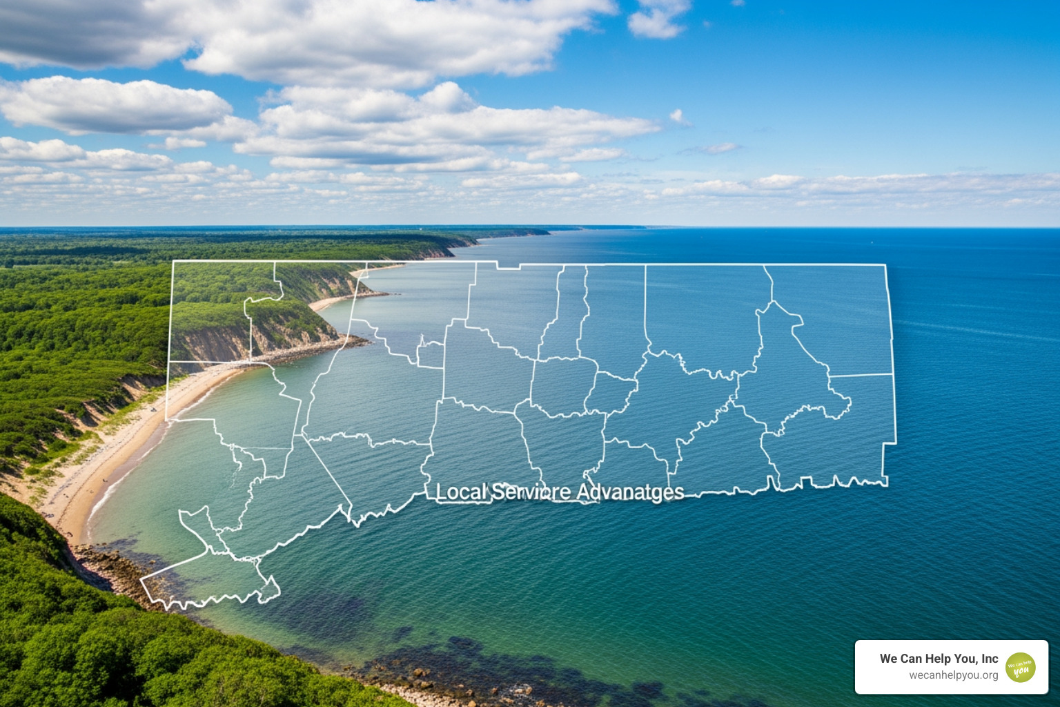 Connecticut shoreline representing the local service areas for Medicare Advantage plans - medicare advantage enrollment