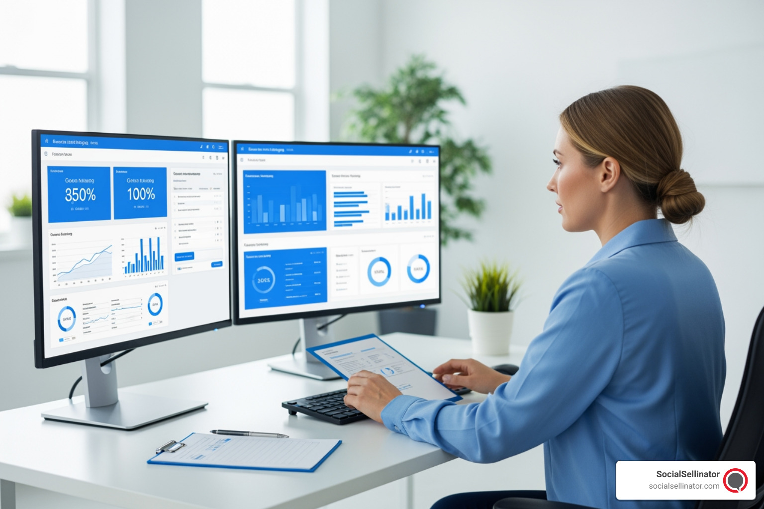Data-driven insights for thought leadership; Metadata: Infographic style, clear metrics, business intelligence - thought