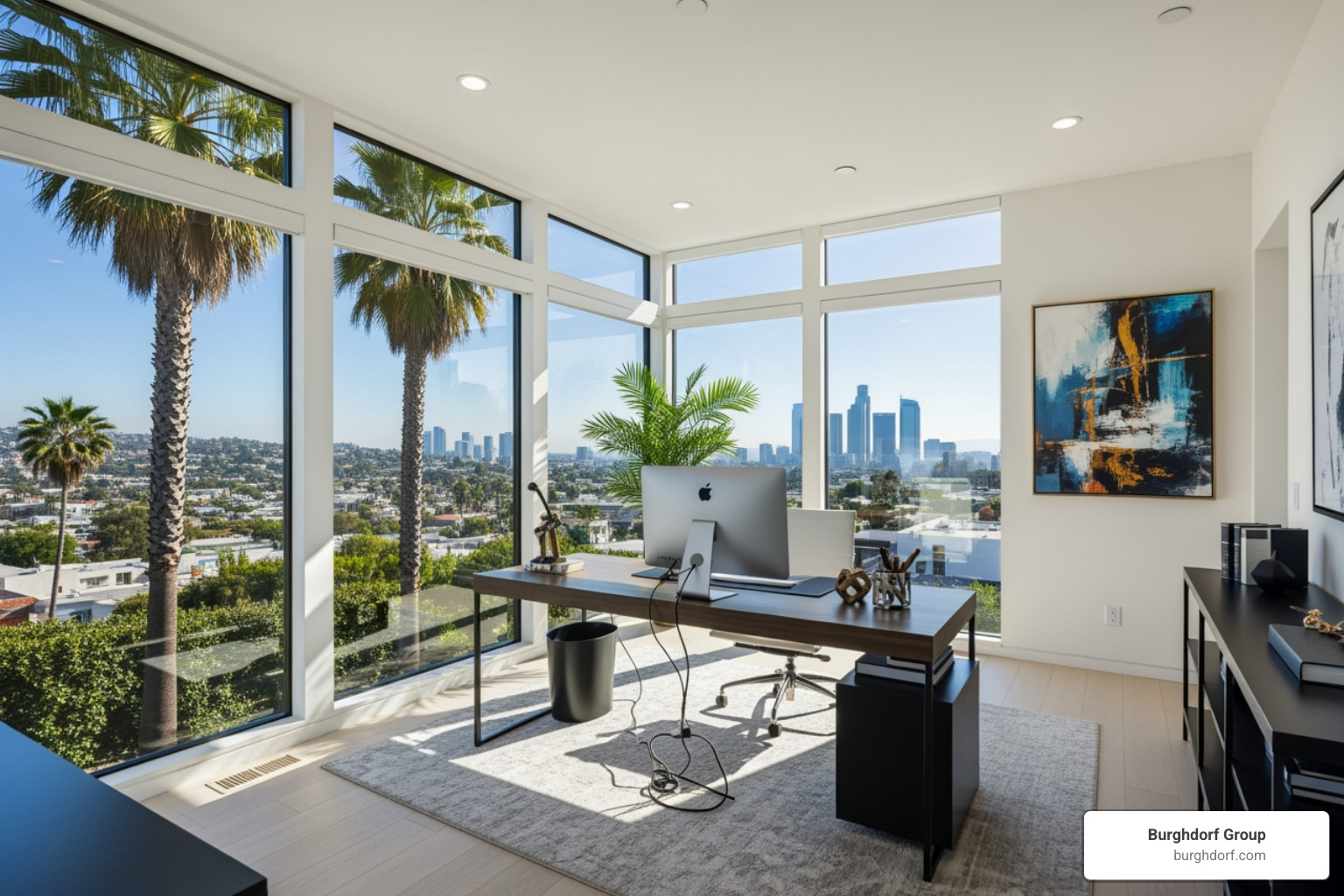 modern home office in Los Angeles - buying property in los angeles modern home office in Los Angeles - buying property in los angeles