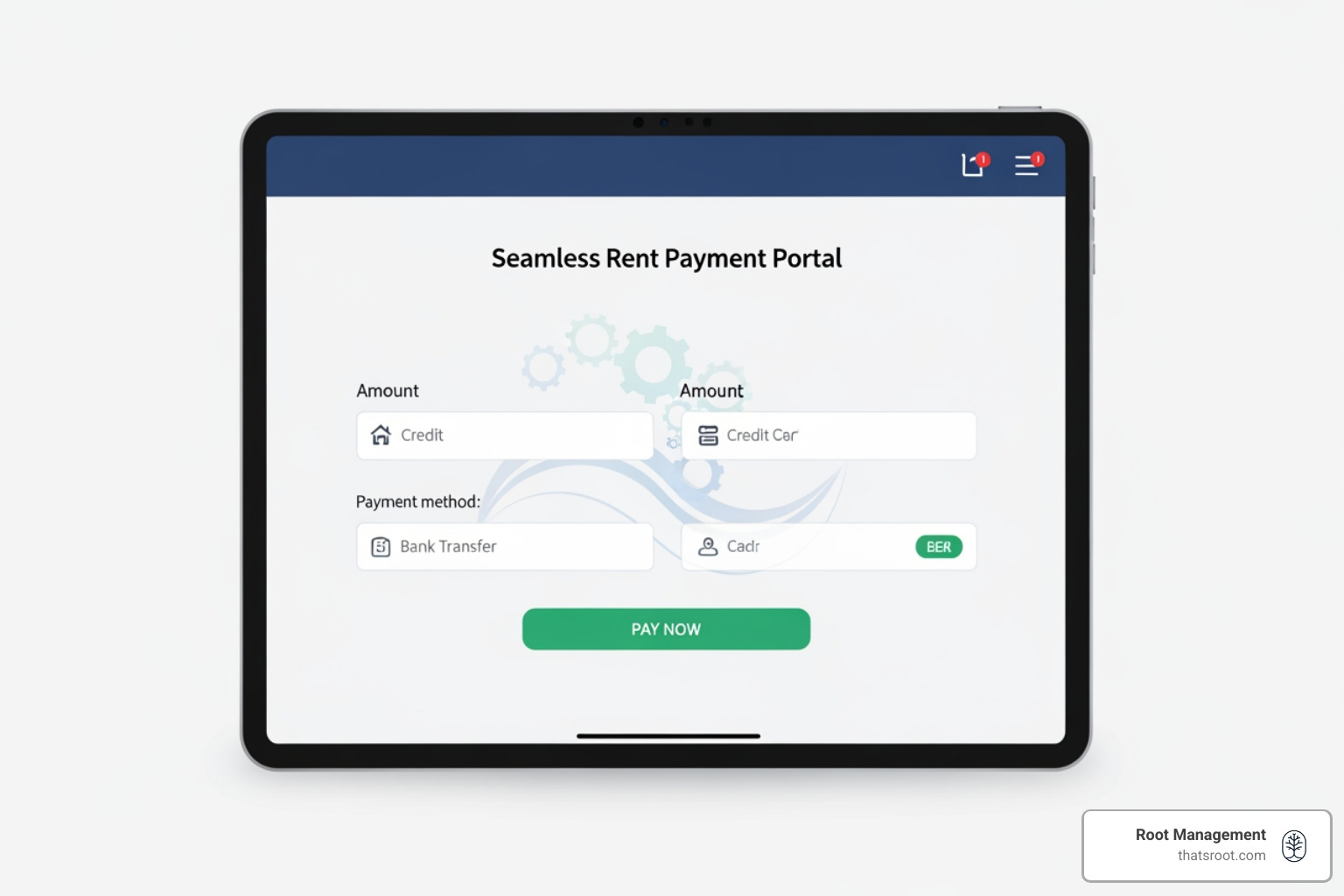 Automated payment notifications appearing on a smartphone screen - seamless rent payment portal