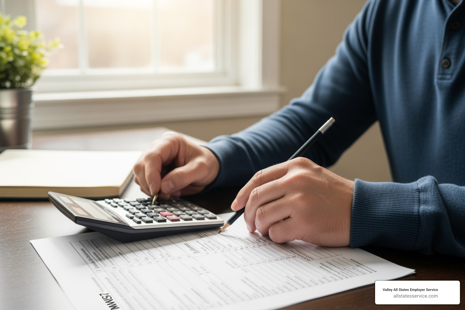 A person using a calculator to fill out the MW507 Personal Exemptions Worksheet on page 2 - how many exemptions should i