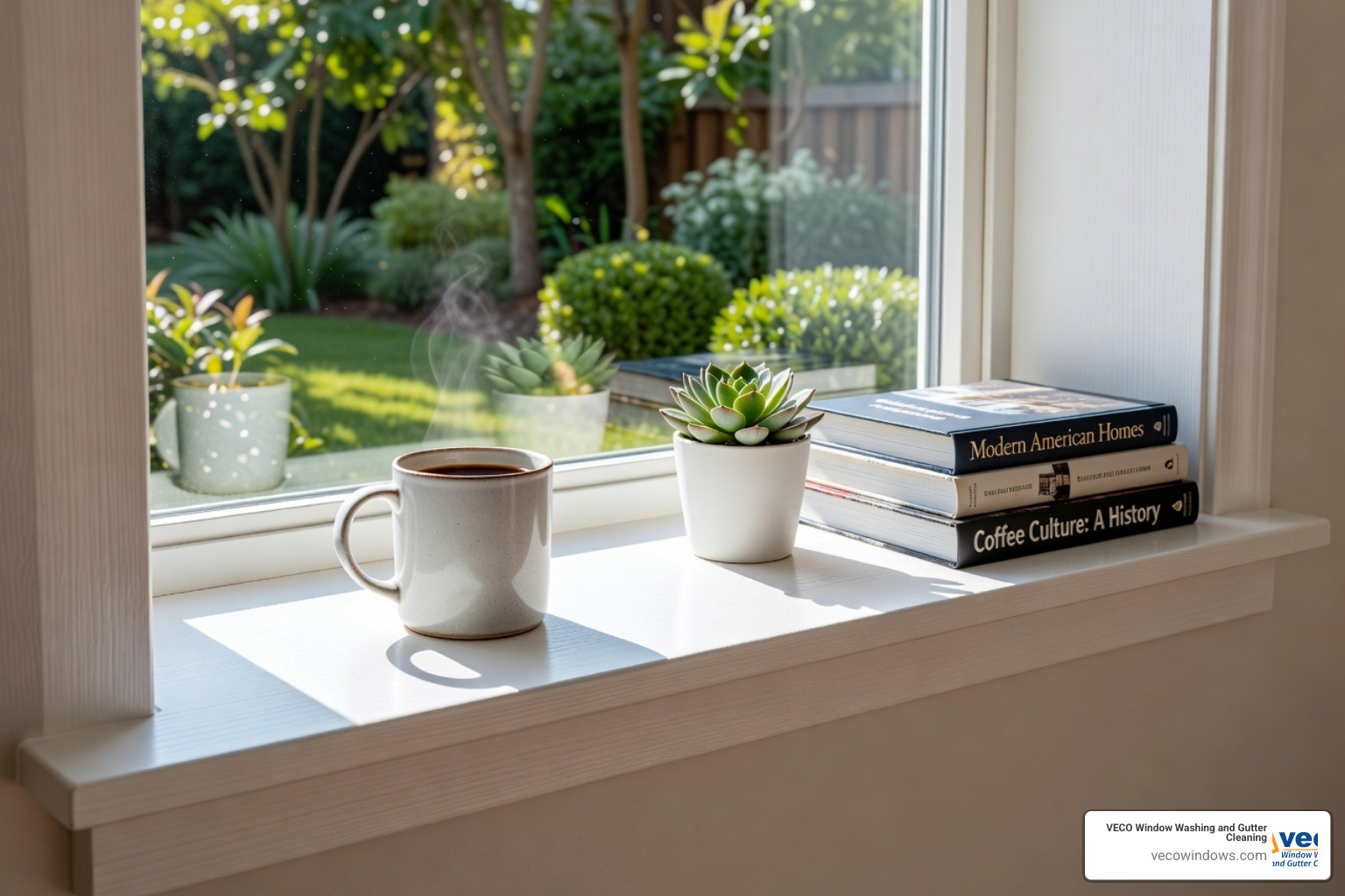 image of a professional cleaning window sills and tracks - commercial window cleaning cost image of a professional cleaning window sills and tracks - commercial window cleaning cost