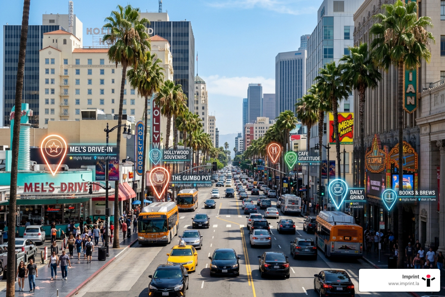 local SEO in Los Angeles street with digital map markers - how to get more local customers with seo in los angeles local SEO in Los Angeles street with digital map markers - how to get more local customers with seo in los angeles