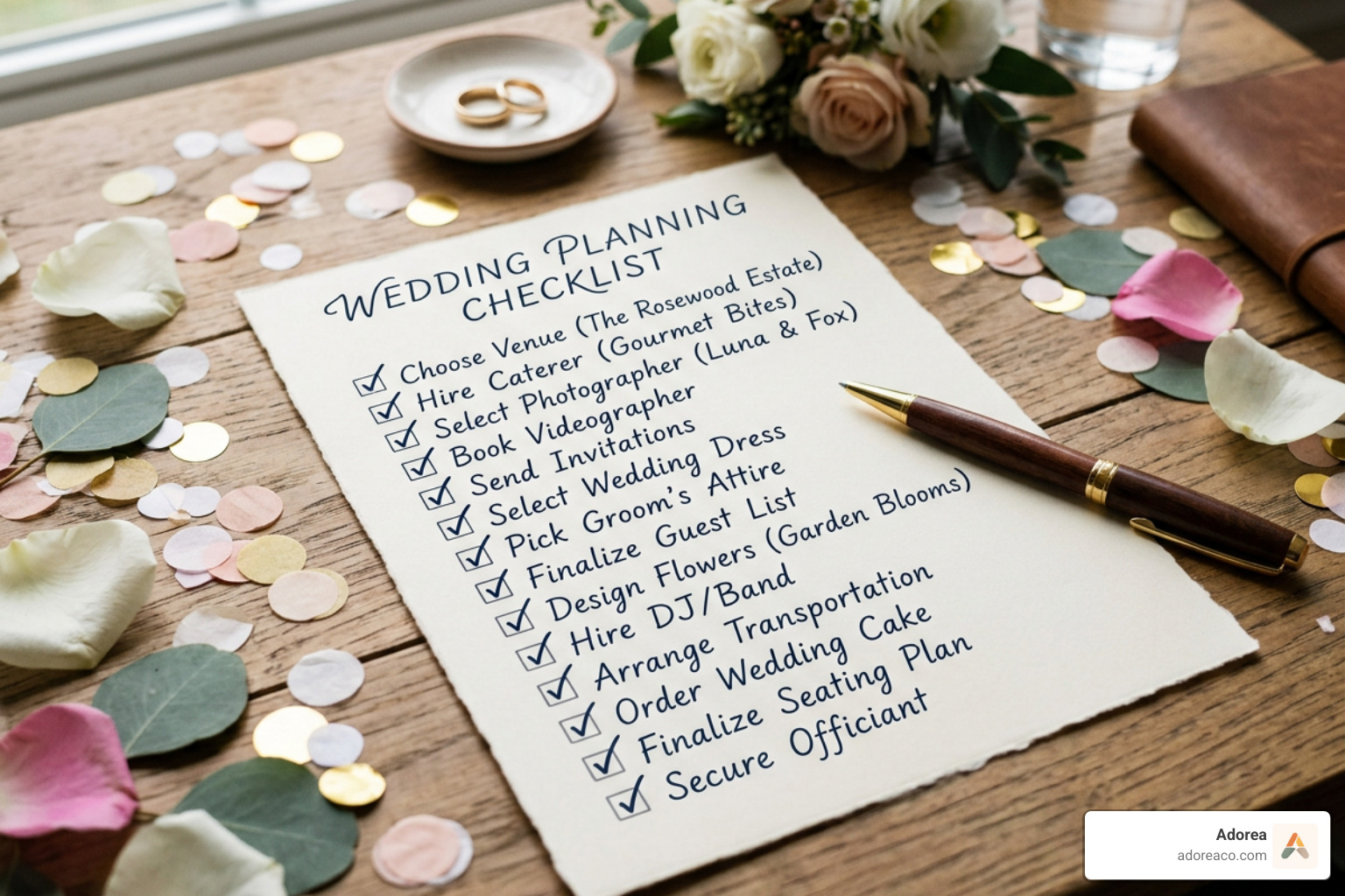 completed wedding checklist - wedding vendor booking timeline completed wedding checklist - wedding vendor booking timeline