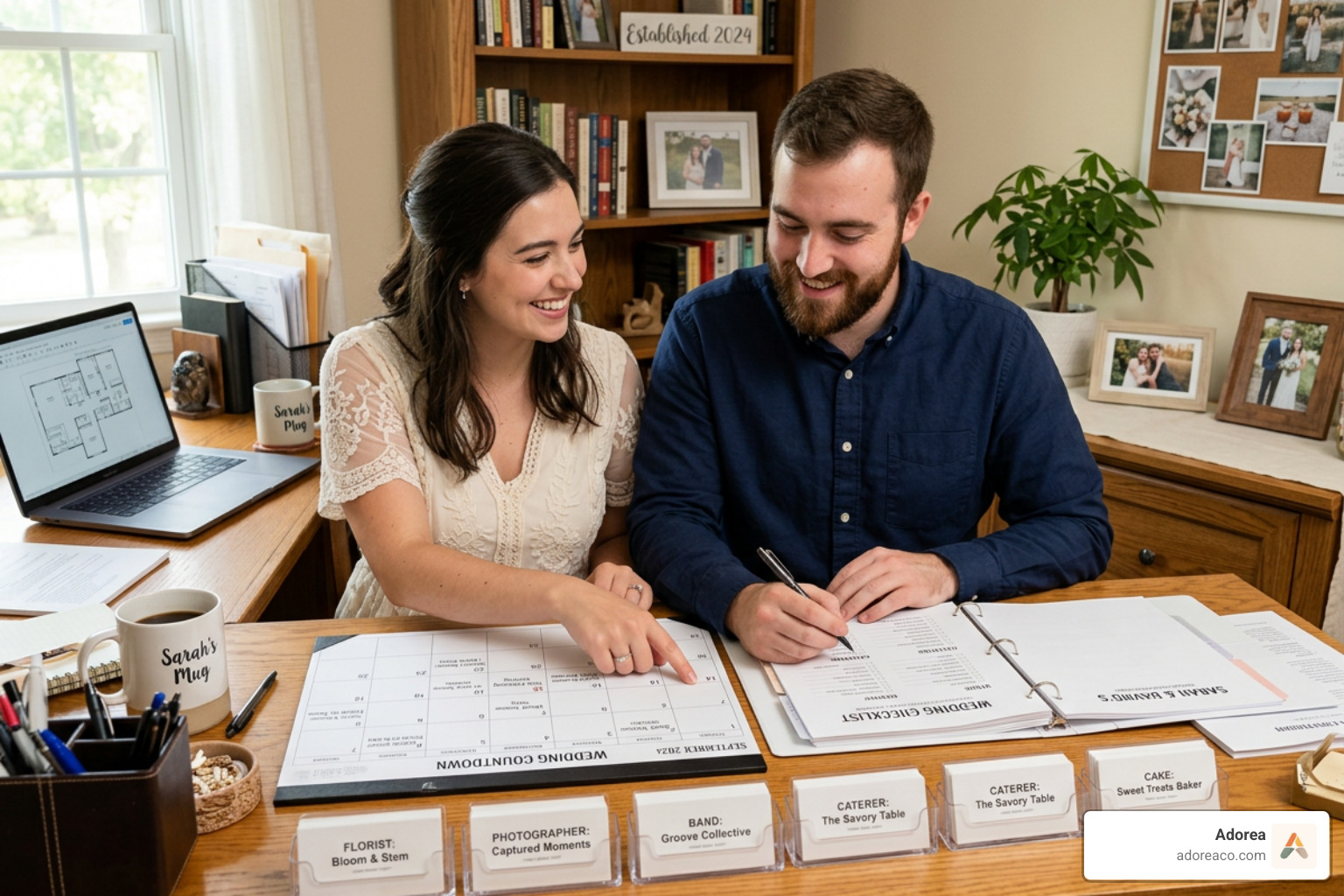 order of booking wedding vendors