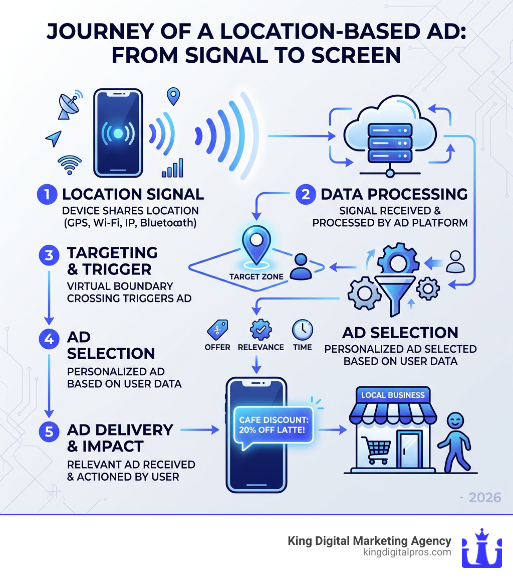 Step-By-Step Journey Of A Location-Based Ad From Device Signal To Smartphone Screen - How Does Location Based Advertising