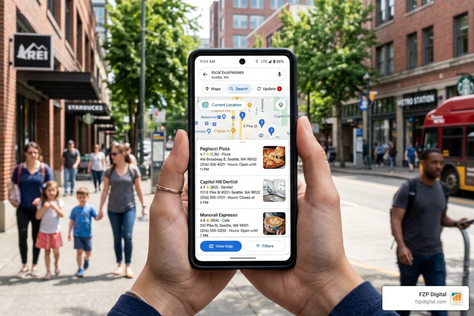 Google Maps 3-Pack showing top-rated local businesses - local search ranking improvement Google Maps 3-Pack showing top-rated local businesses - local search ranking improvement