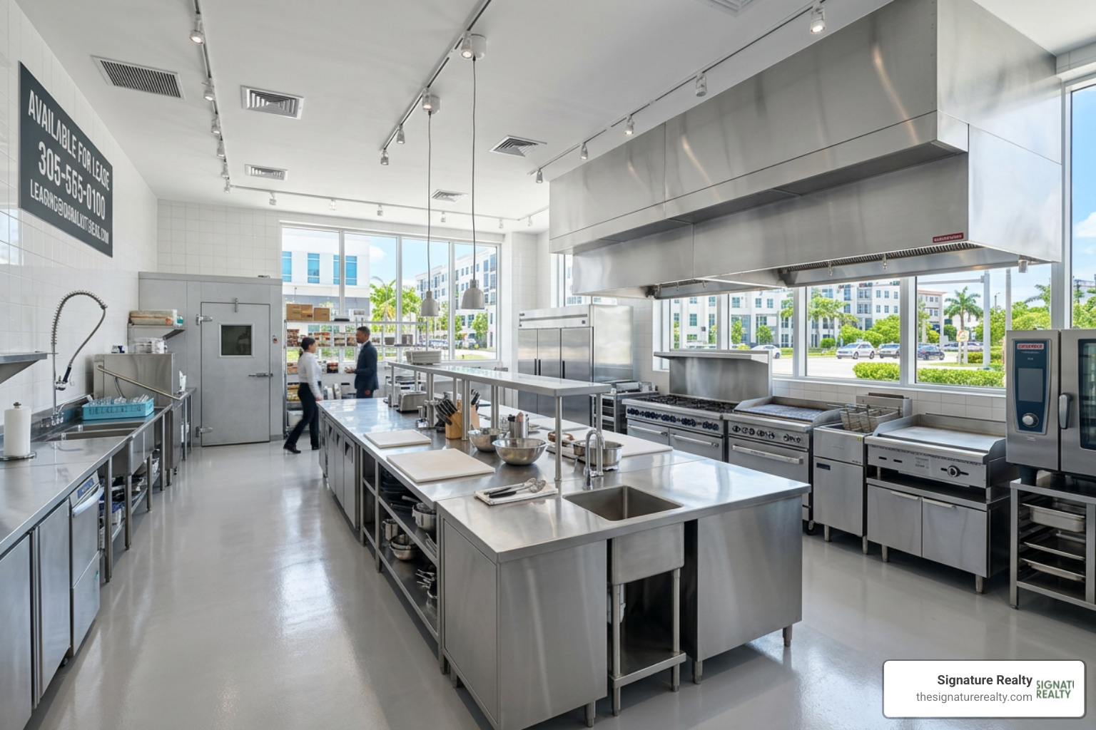 Modern commercial kitchen space in Doral ready for lease - restaurant for rent miami Modern commercial kitchen space in Doral ready for lease - restaurant for rent miami