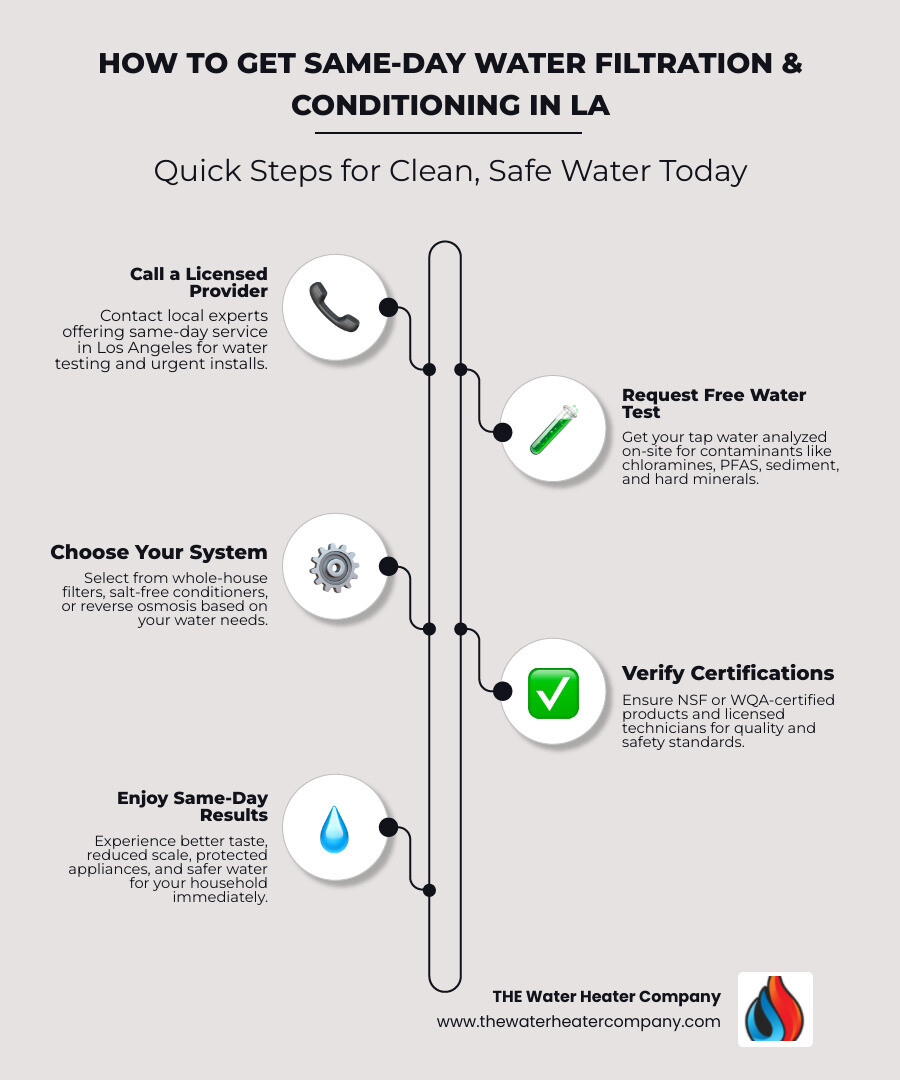 Infographic: How to Get Same-Day Water Filtration and Conditioning in Los Angeles - water filtration & conditioning same day Infographic: How to Get Same-Day Water Filtration and Conditioning in Los Angeles - water filtration & conditioning same day
