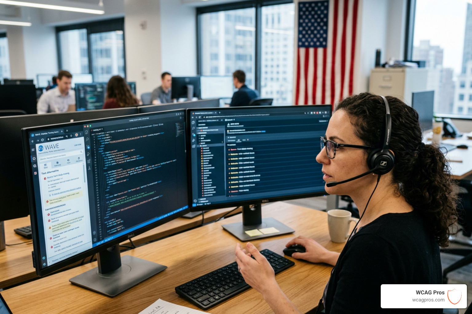 A specialist performing a detailed code audit for accessibility compliance - ada compliance services A specialist performing a detailed code audit for accessibility compliance - ada compliance services