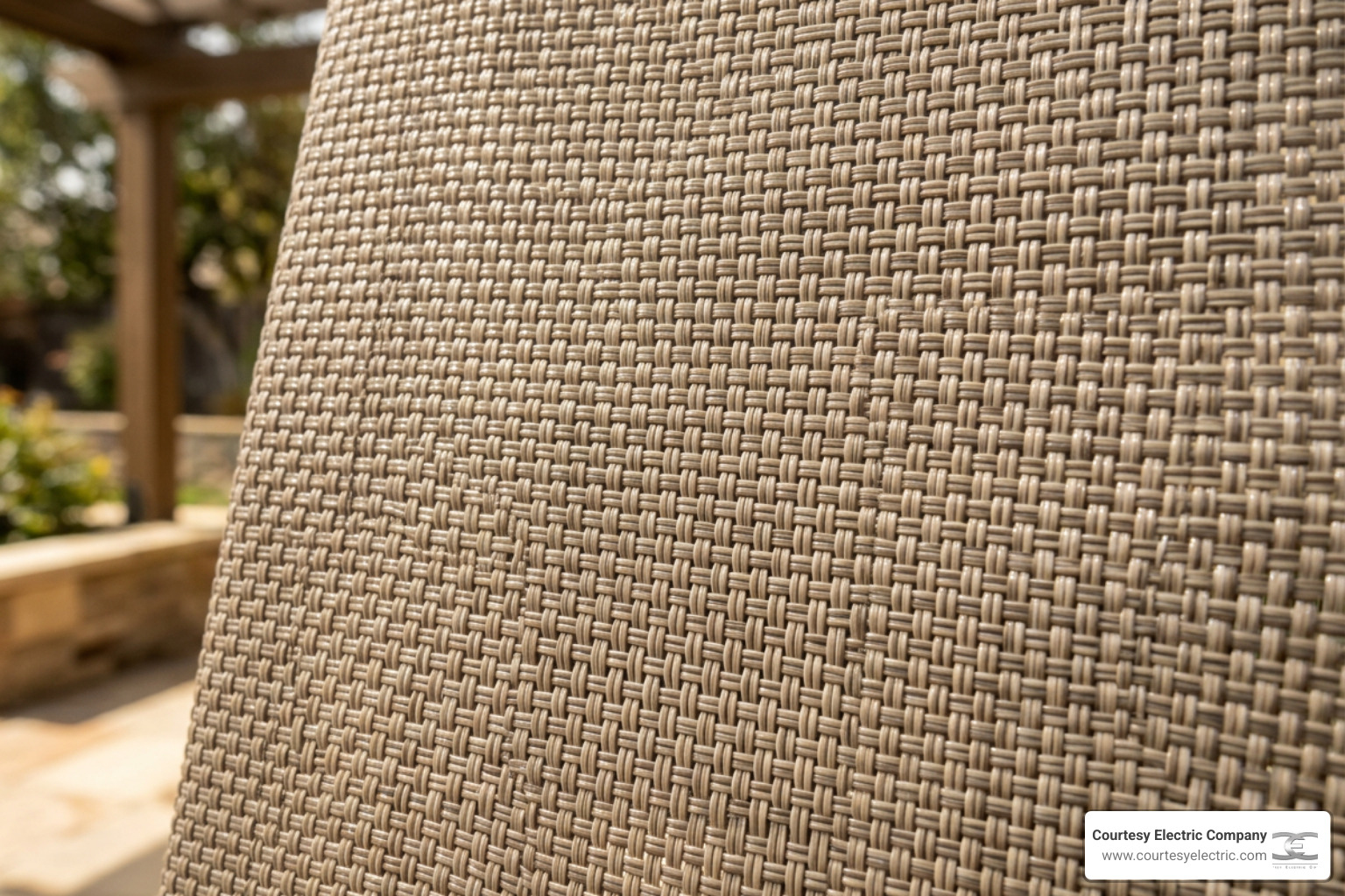 high quality exterior shade fabric showing tight weave and weather resistant coating - best outdoor shades services in high quality exterior shade fabric showing tight weave and weather resistant coating - best outdoor shades services in