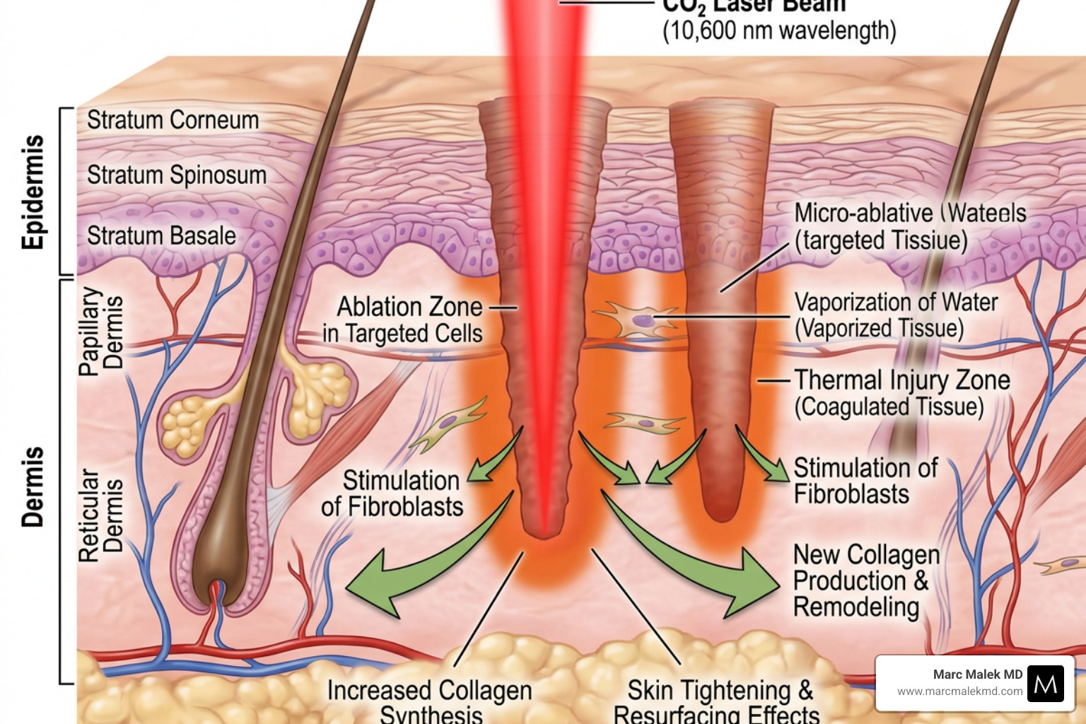 laser light penetrating skin layers to stimulate collagen - co2 laser for wrinkles laser light penetrating skin layers to stimulate collagen - co2 laser for wrinkles
