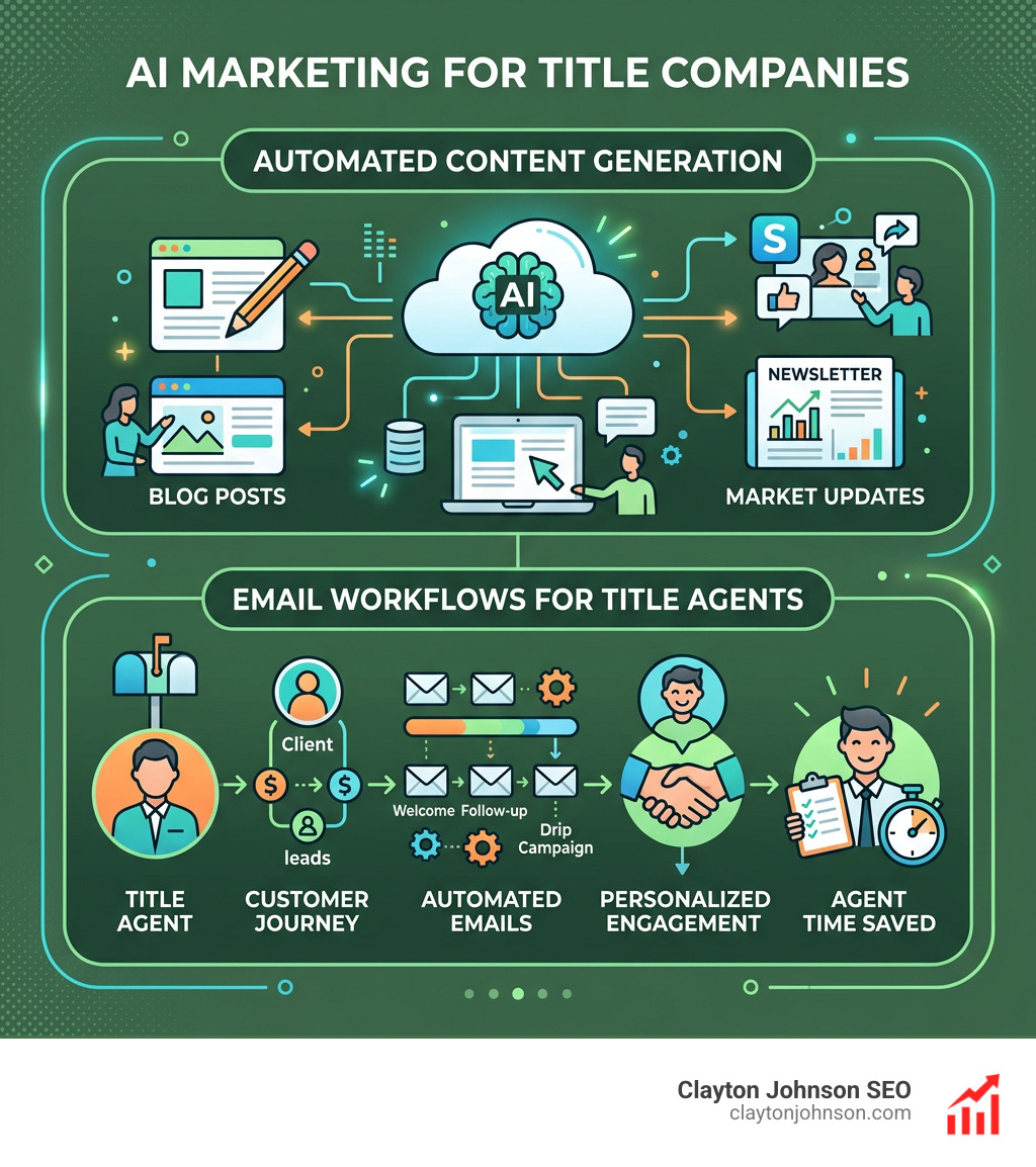 automated content generation and email workflows for title agents - ai marketing for title companies companies