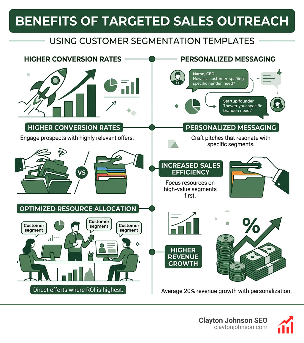 Benefits of targeted sales outreach using customer segmentation templates - sales customer segmentation templates