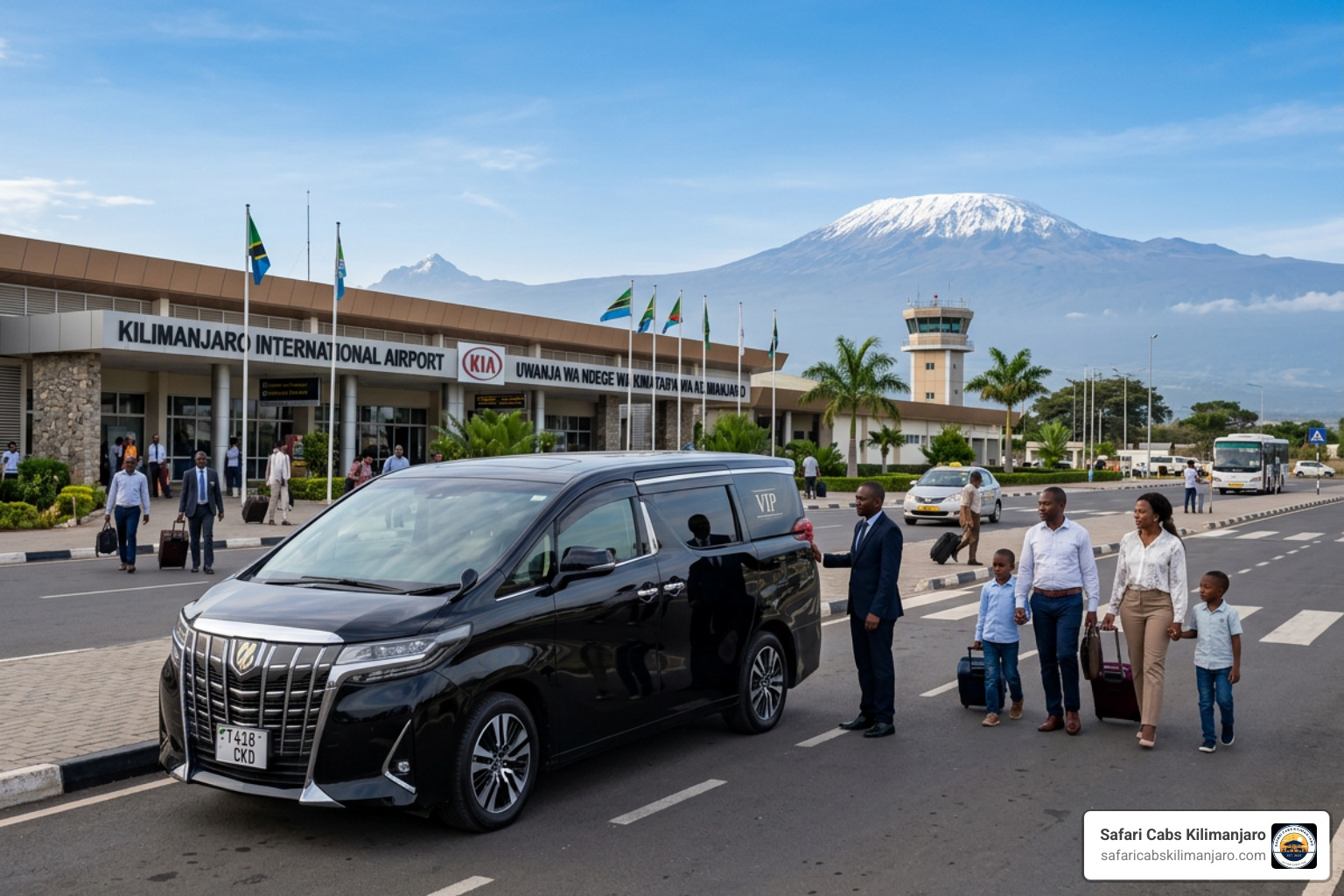 A premium Toyota Alphard used for VIP private transfers from Kilimanjaro Airport - taxi cost kilimanjaro airport to arusha
