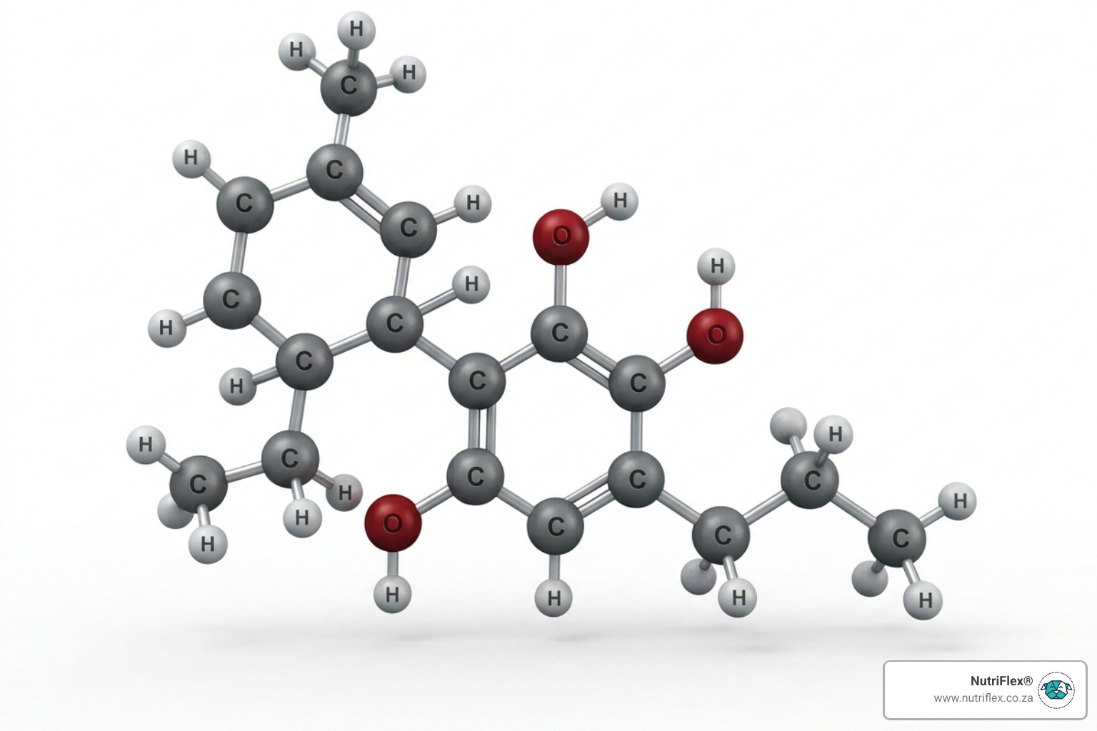 Molecular Structure Of Cannabidiol - Cbd Pain Relief For Dogs