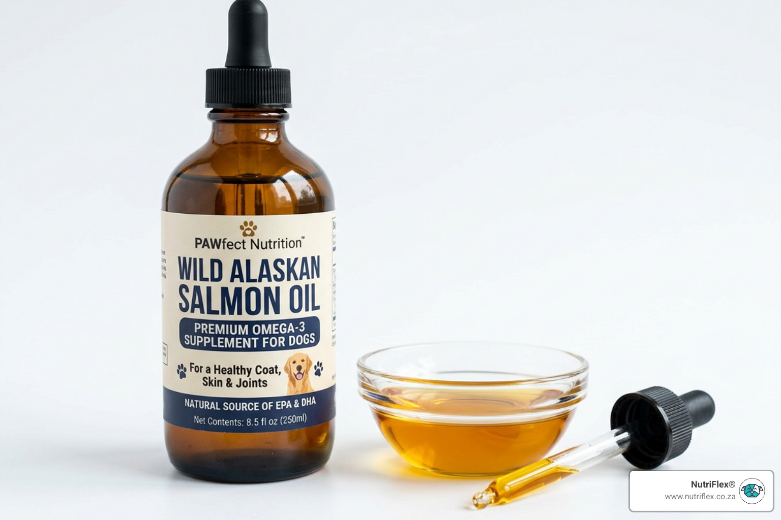 Premium Liquid Fish Oil For Dogs - Omega 3 For Dogs Dosage