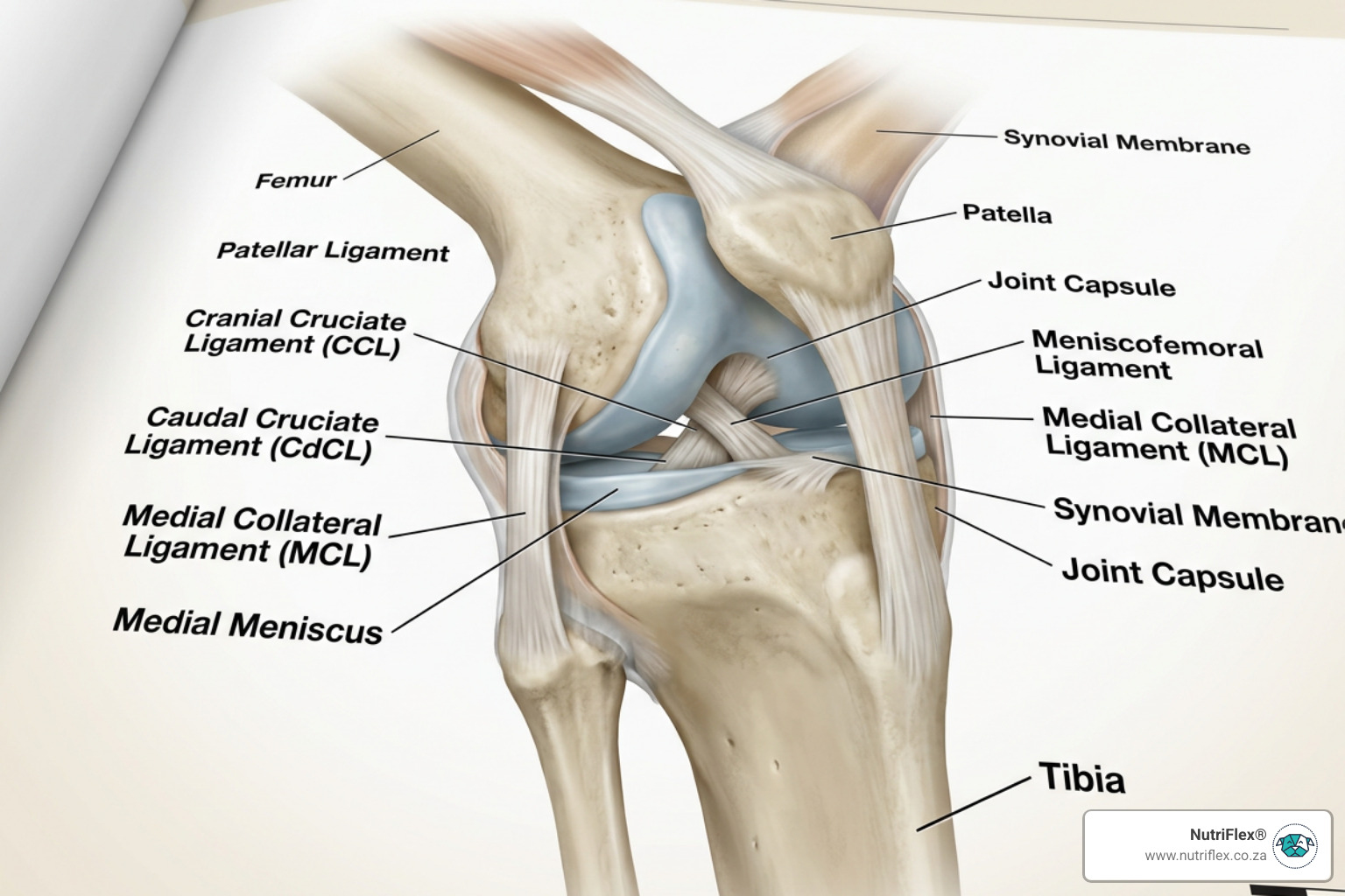 Anatomy Of A Canine Joint Showing Cartilage And Connective Tissue - Collagen For Dogs