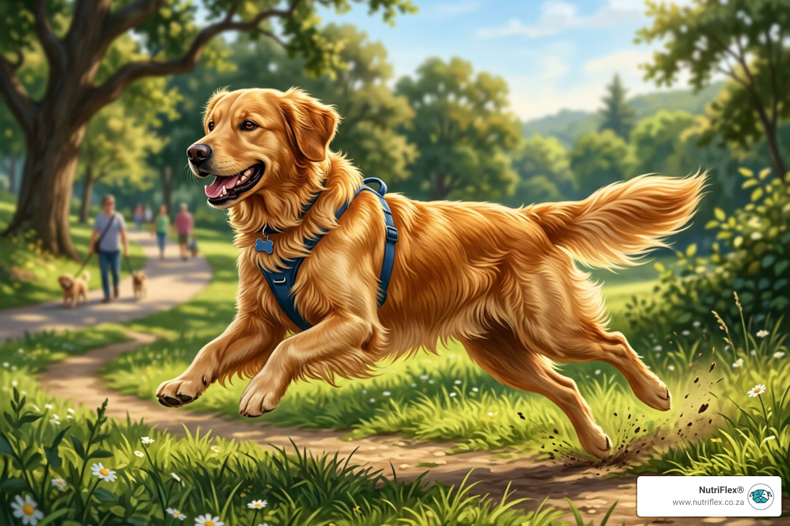 Healthy Dog Joints And Mobility Illustration - Cbd Oil For Dogs Pain Relief