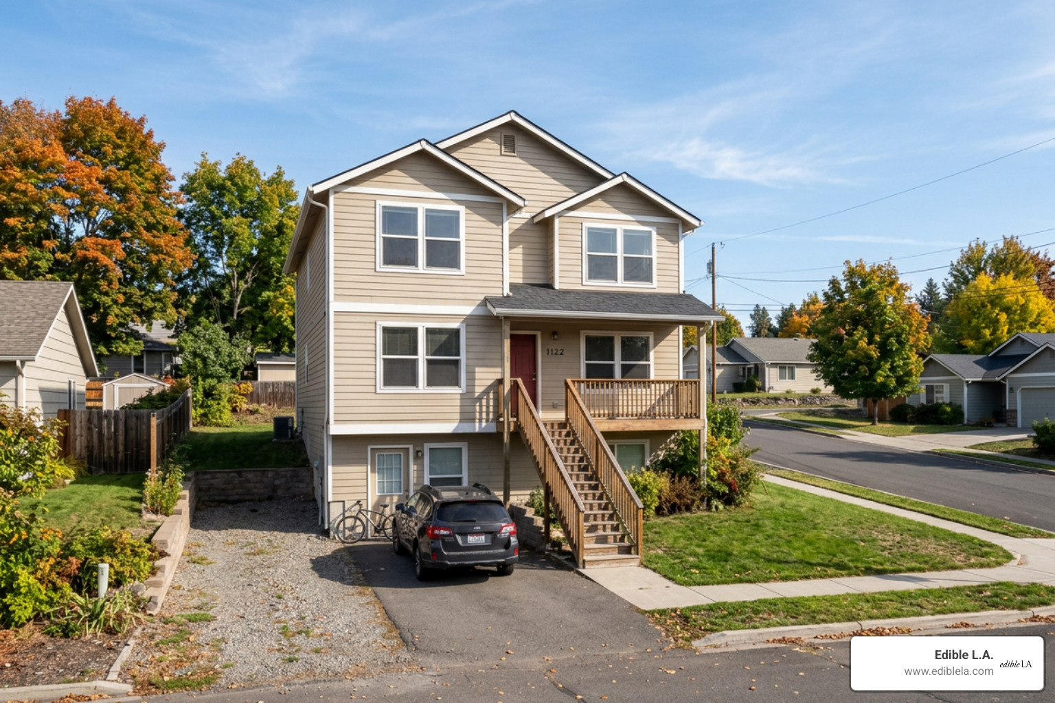 The 1122 King Road house in Moscow, Idaho where the murders occurred - bryan kohberger