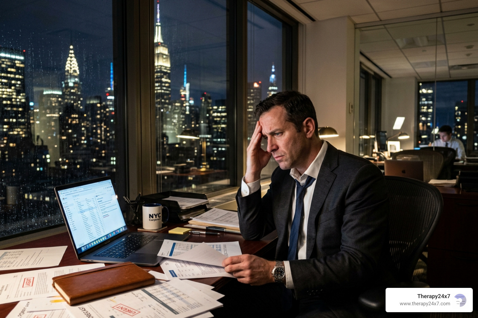 Professional in a high-pressure corporate environment - Understanding Work Anxiety in High-Achieving Professionals Professional in a high-pressure corporate environment - Understanding Work Anxiety in High-Achieving Professionals