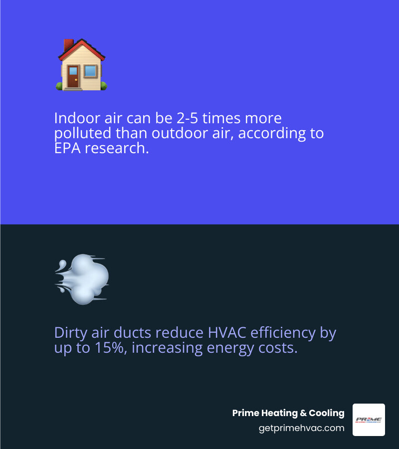 Benefits of professional air duct cleaning: improved air quality, HVAC efficiency, allergen reduction, energy savings - air