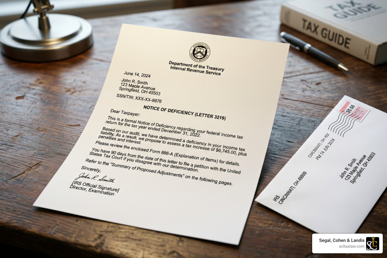official IRS Notice of Deficiency - how many years can you file back taxes