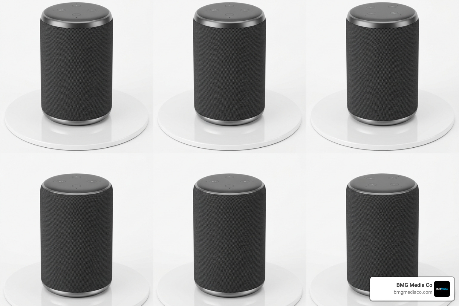 A 360-degree product turntable showing a consumer electronic device from all angles - product rendering services A 360-degree product turntable showing a consumer electronic device from all angles - product rendering services