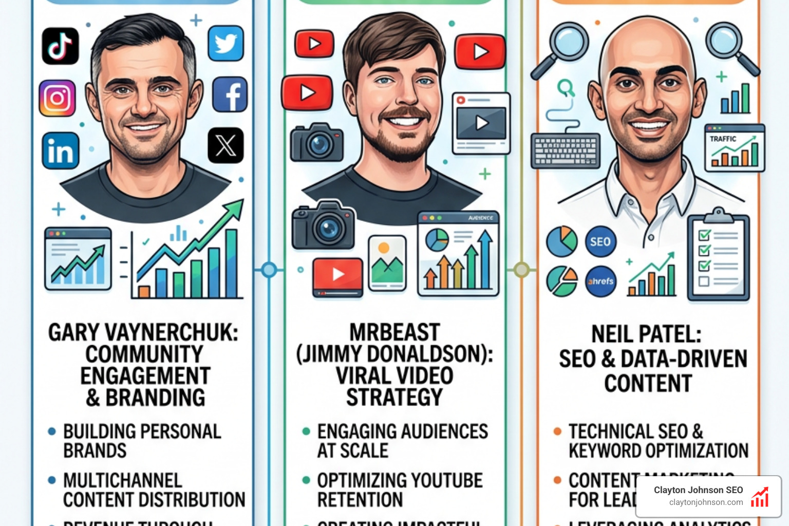 Digital marketing creators and modern content strategists - best marketers of all time Digital marketing creators and modern content strategists - best marketers of all time