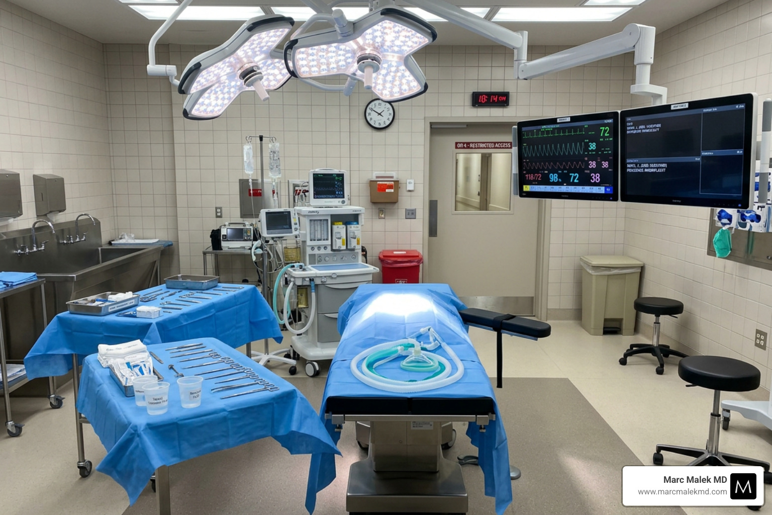 A modern, sterile surgical suite prepared for a rhinoplasty procedure - how much is a nose job A modern, sterile surgical suite prepared for a rhinoplasty procedure - how much is a nose job