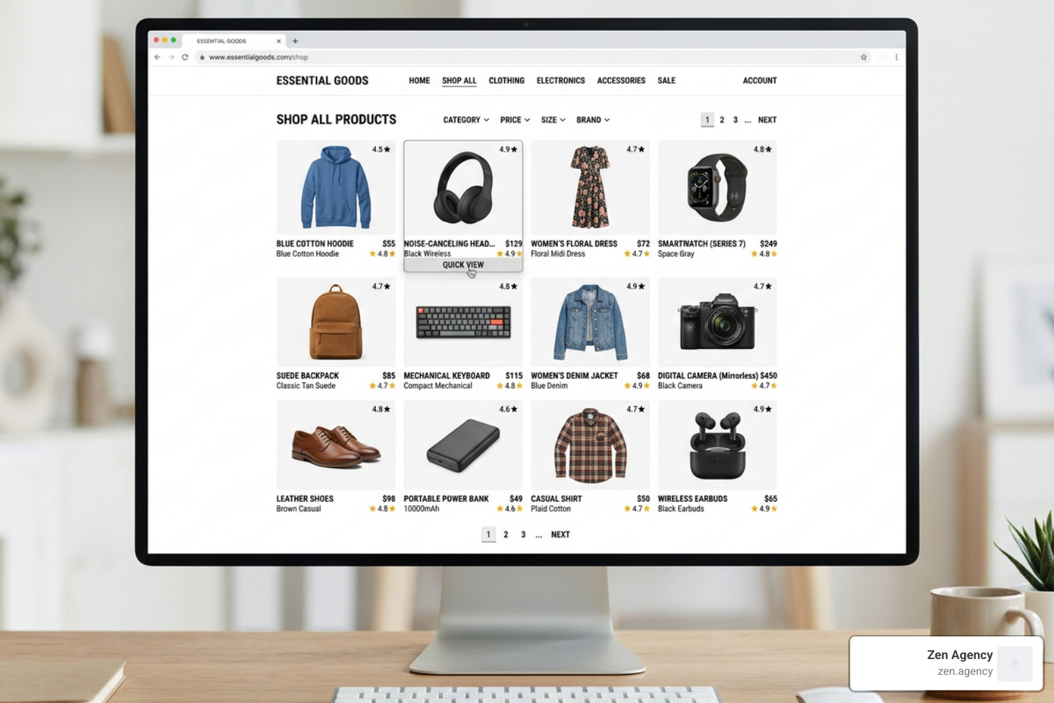 clean grid-based product layout - ecommerce website design clean grid-based product layout - ecommerce website design