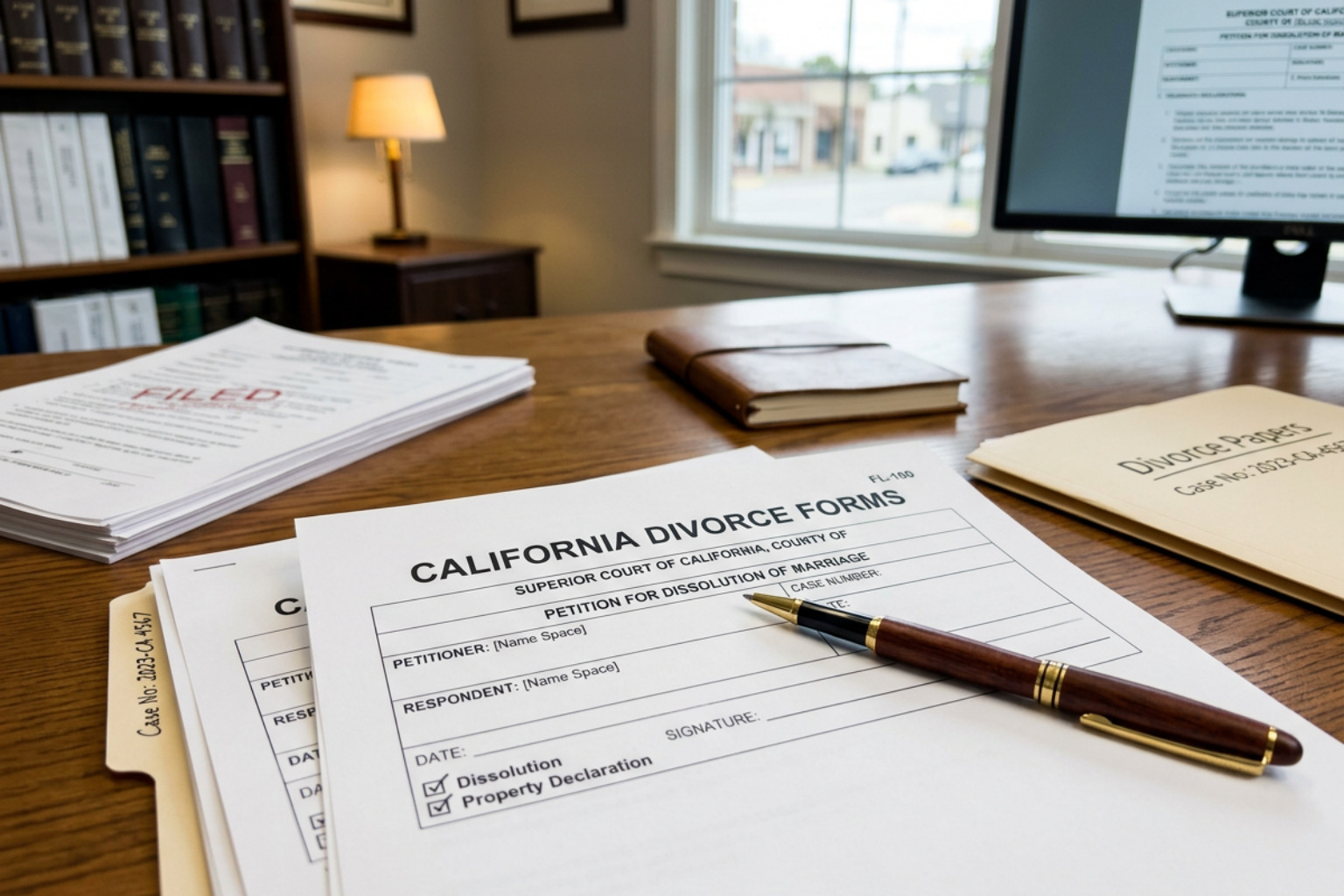 FL-100 Petition form for California divorce - California Divorce Forms