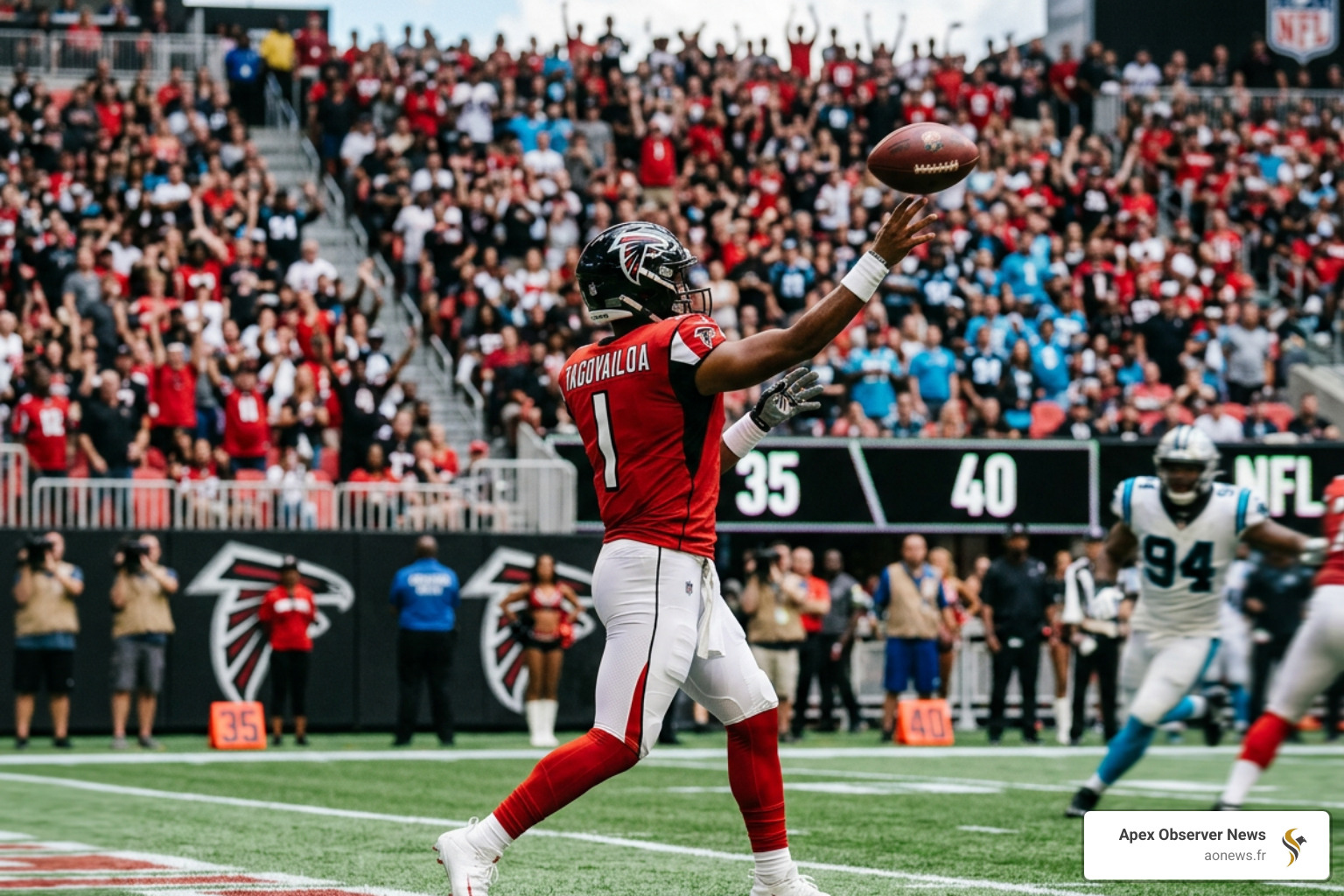 Tua Tagovailoa in action - atlanta falcons news headlines