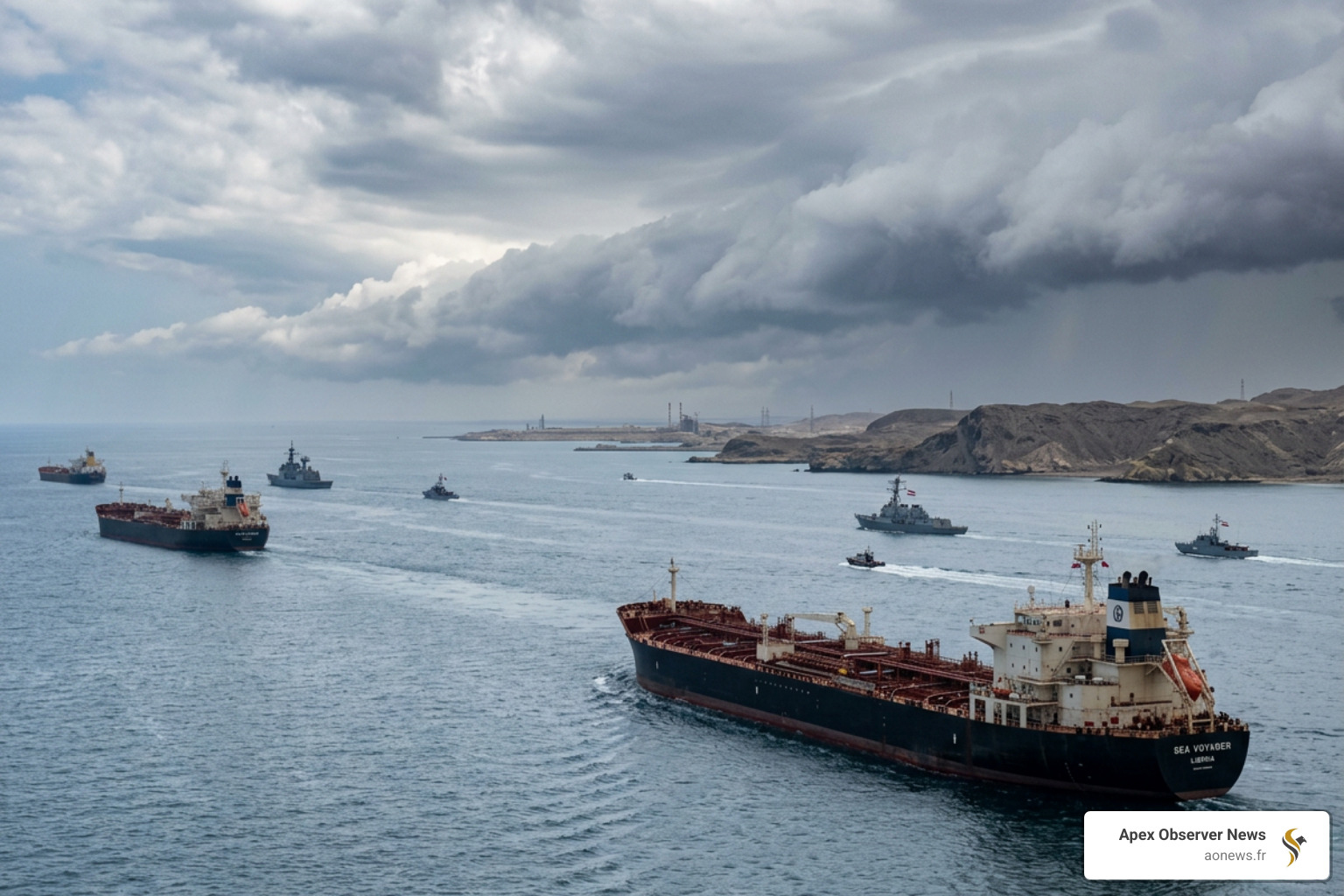 Oil tankers navigating the Middle East waters during the 2026 conflict - economic headlines