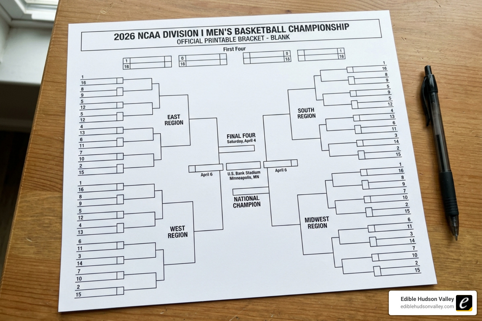 Blank 2026 NCAA tournament bracket - when does march madness start Blank 2026 NCAA tournament bracket - when does march madness start