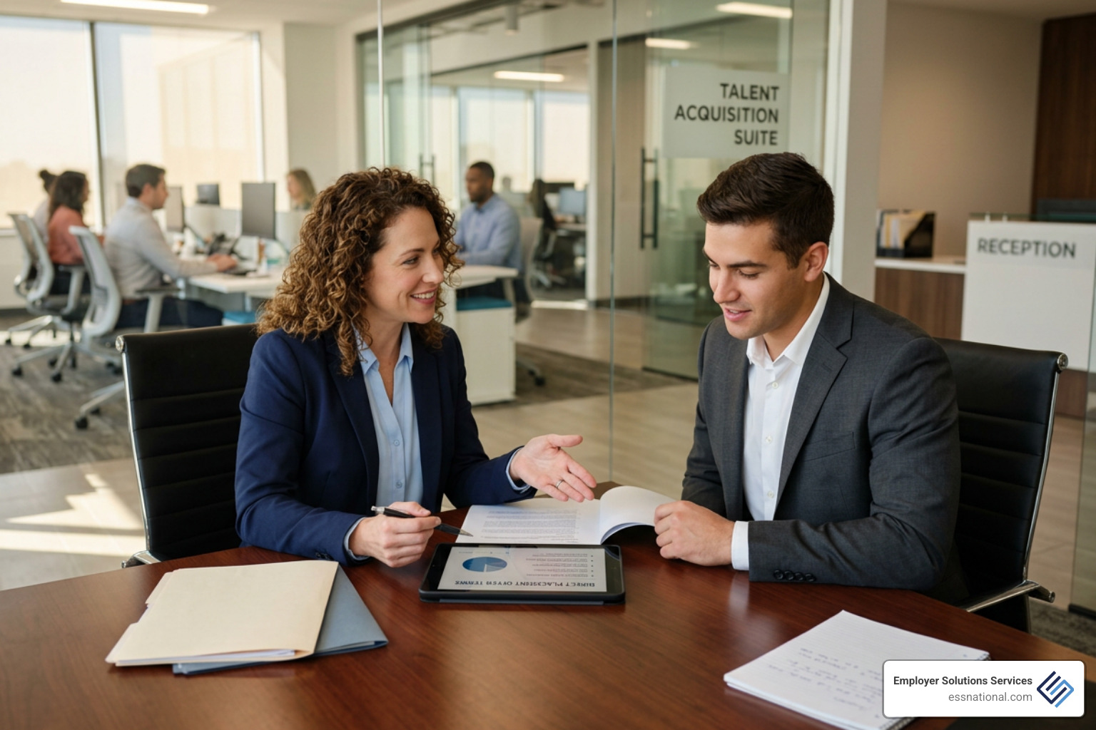 recruiter matching a candidate to a company for a permanent role - direct placement staffing services recruiter matching a candidate to a company for a permanent role - direct placement staffing services